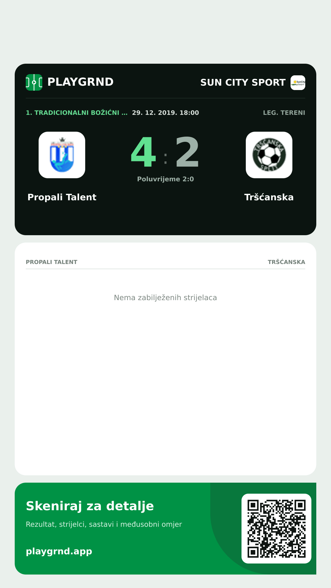 Story image: Propali Talent 4:2 Tršćanska