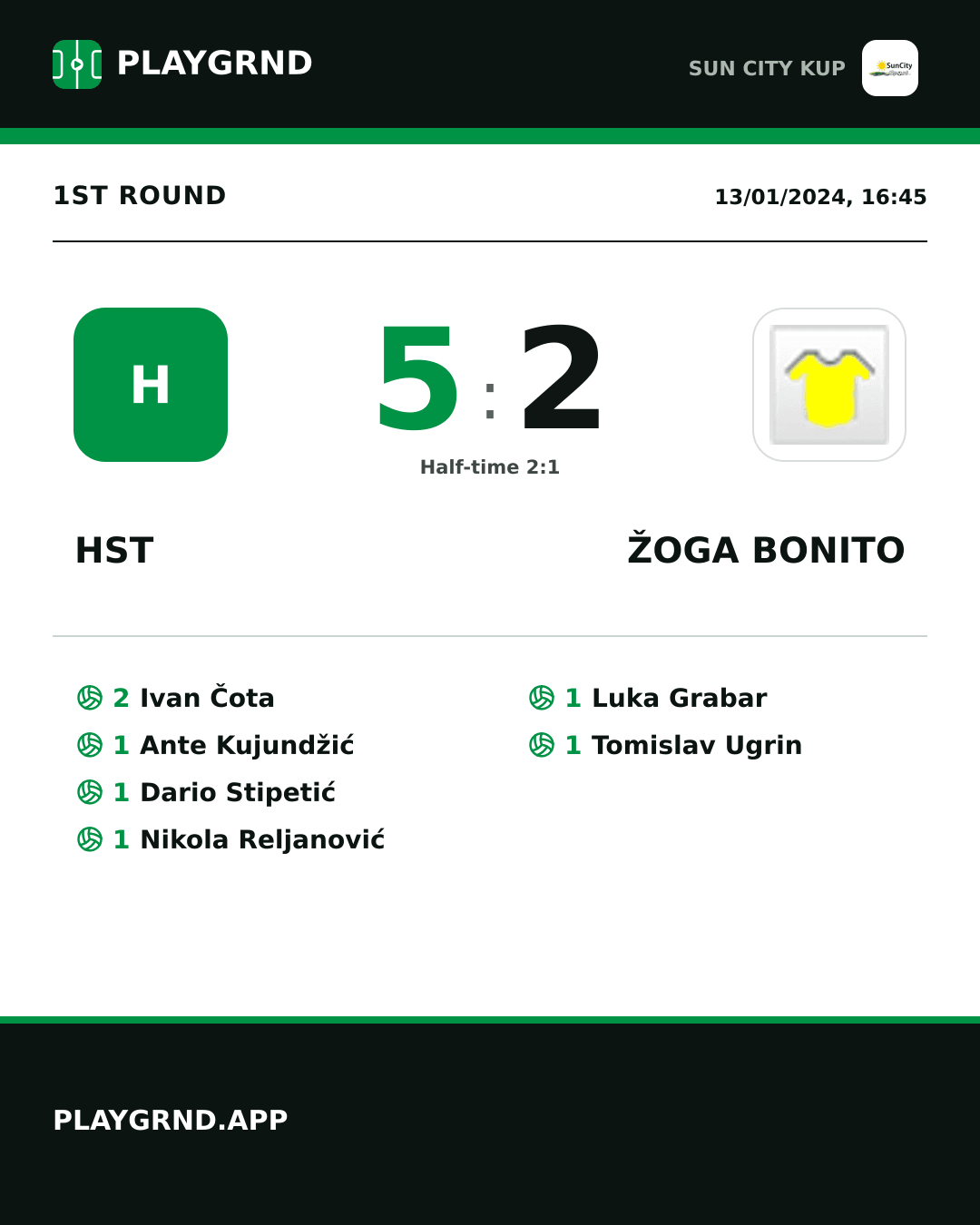Instagram artwork: Hst 5:2 Žoga Bonito