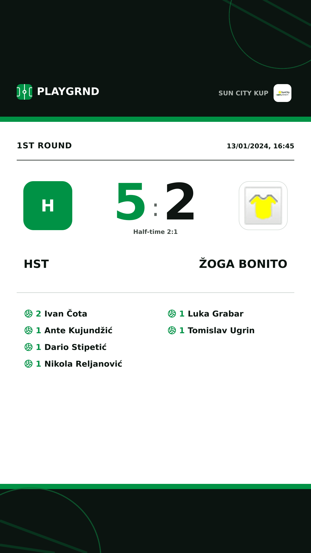 Instagram artwork: Hst 5:2 Žoga Bonito