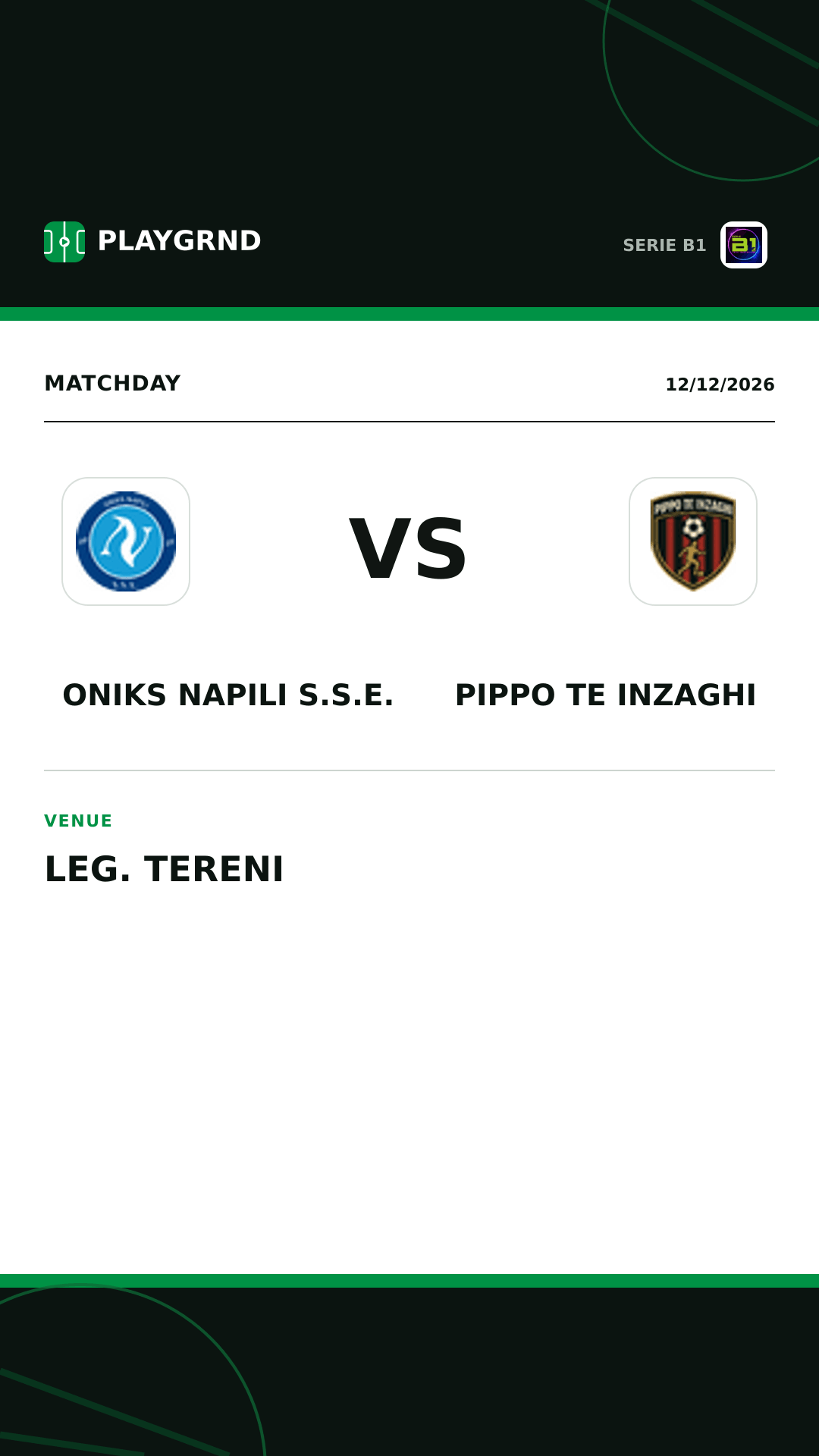 Instagram artwork: Oniks Napili S.S.E. vs Pippo TE Inzaghi