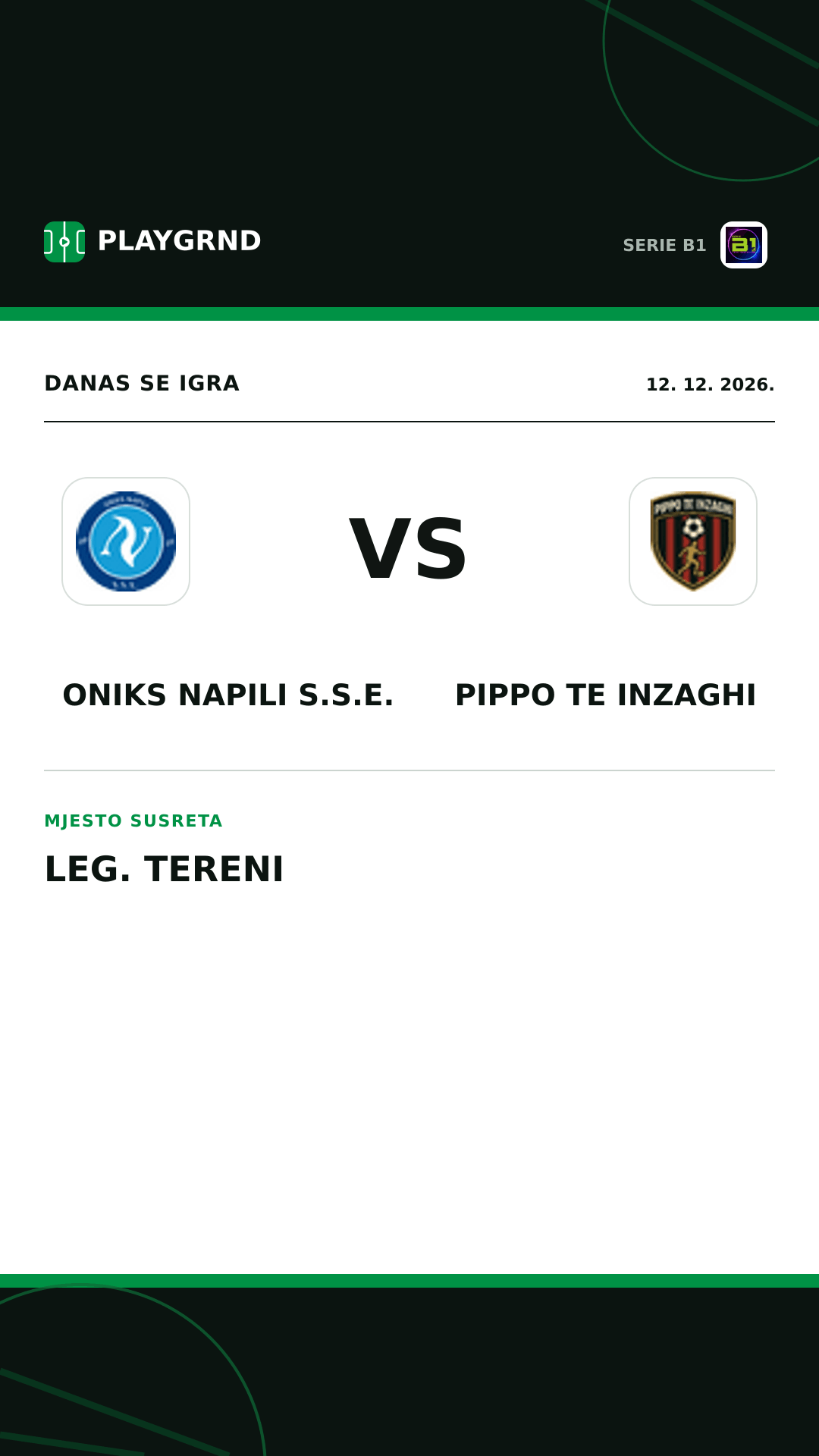 Instagram slika: Oniks Napili S.S.E. vs Pippo TE Inzaghi