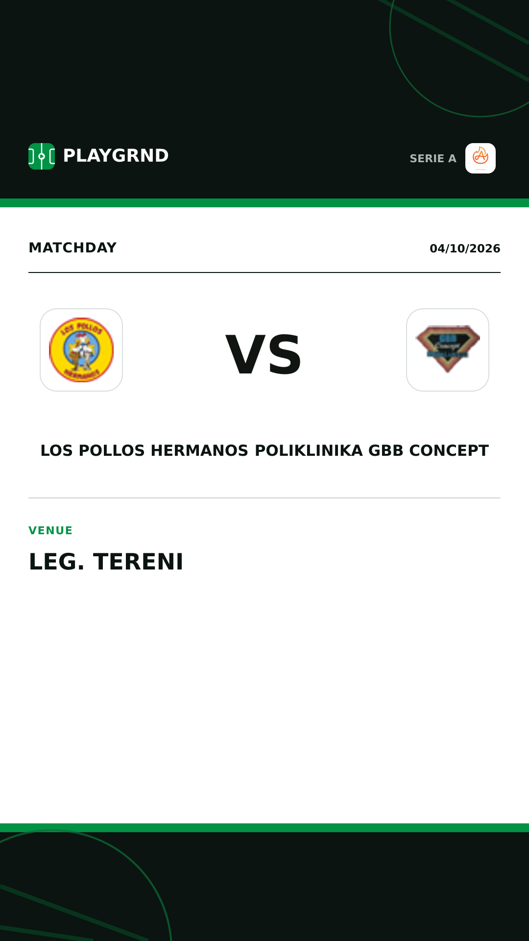 Instagram artwork: Los Pollos Hermanos vs Poliklinika Gbb Concept