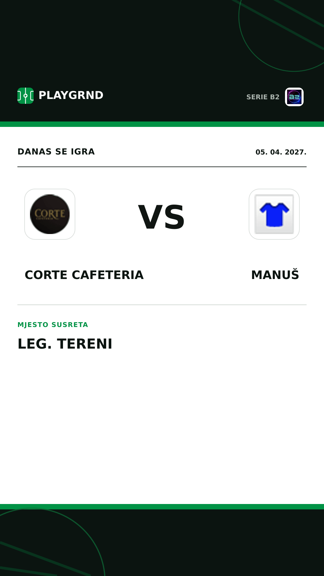 Instagram slika: Corte Cafeteria vs Manuš