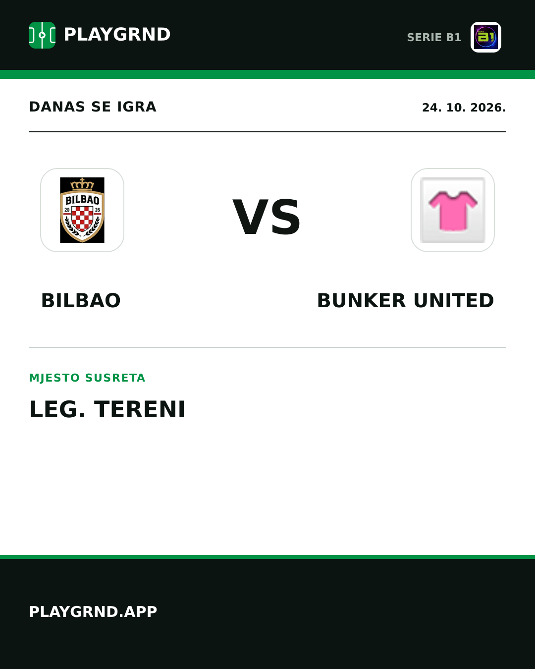 Instagram slika: Bilbao vs Bunker United