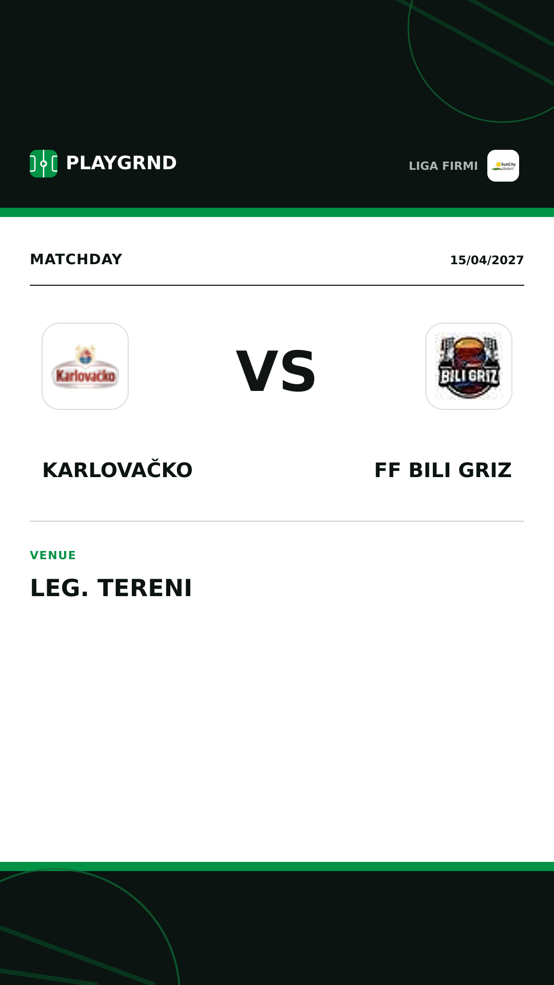 Instagram artwork: Karlovačko vs FF Bili Griz