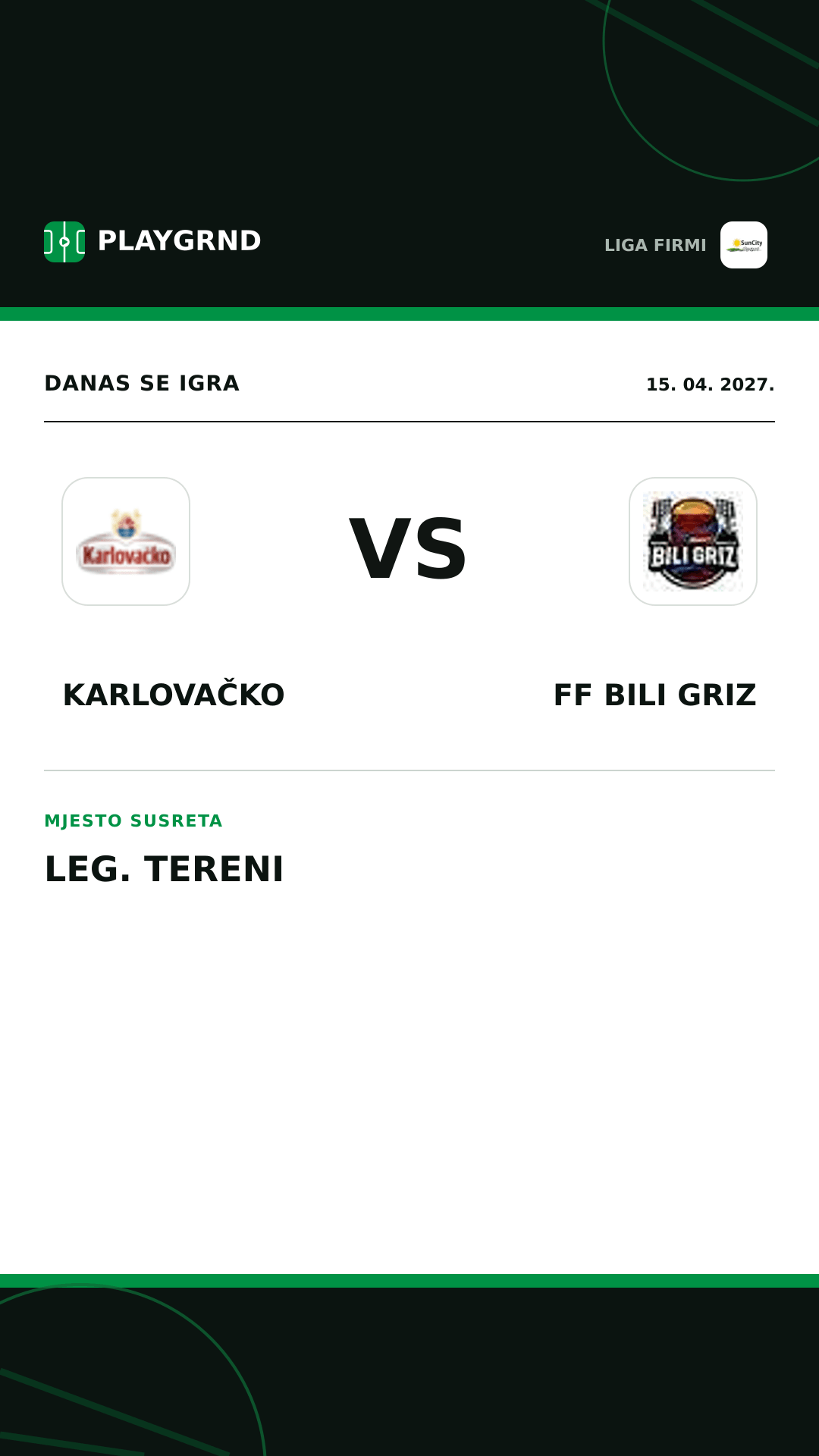 Instagram slika: Karlovačko vs FF Bili Griz