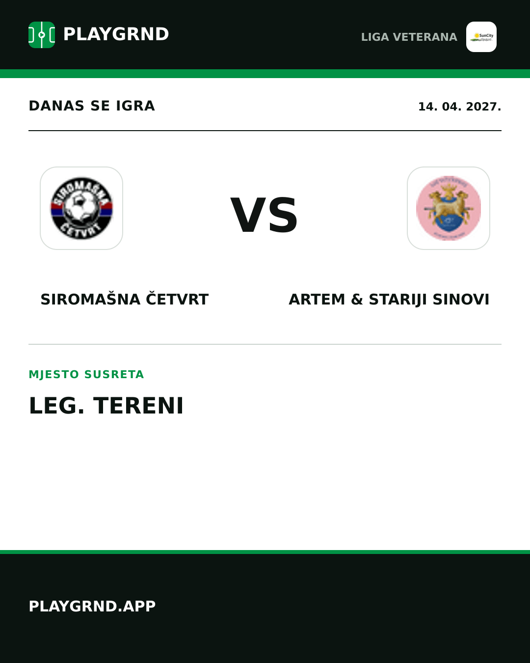 Instagram slika: Siromašna Četvrt vs Artem & Stariji Sinovi