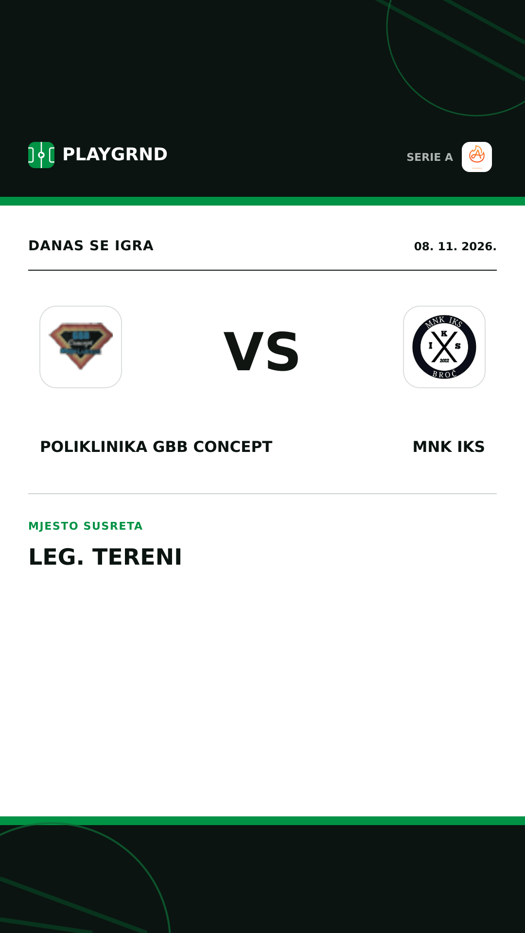 Instagram slika: Poliklinika Gbb Concept vs Alla Vittoria