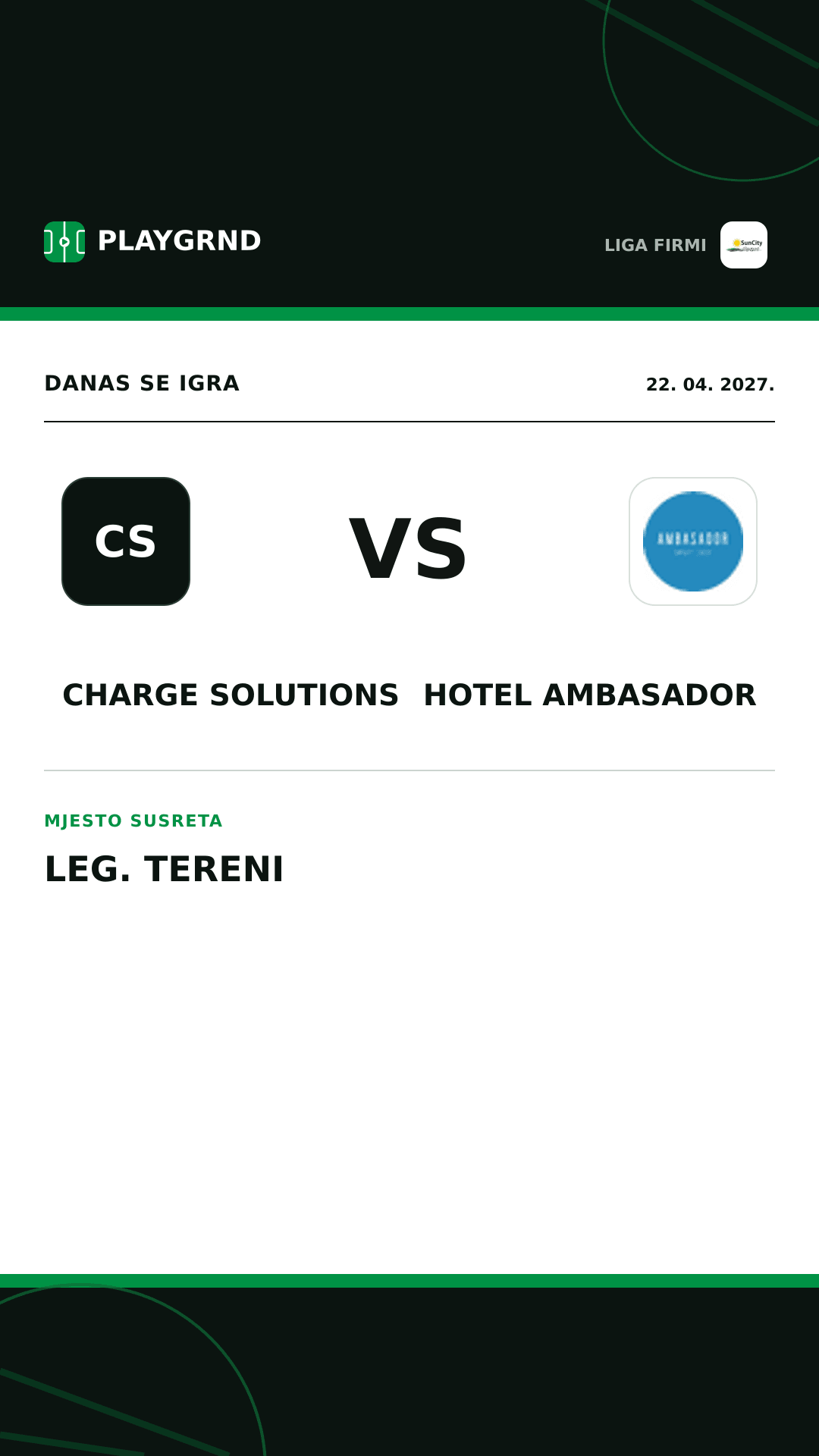 Instagram slika: Charge Solutions vs Hotel Ambasador