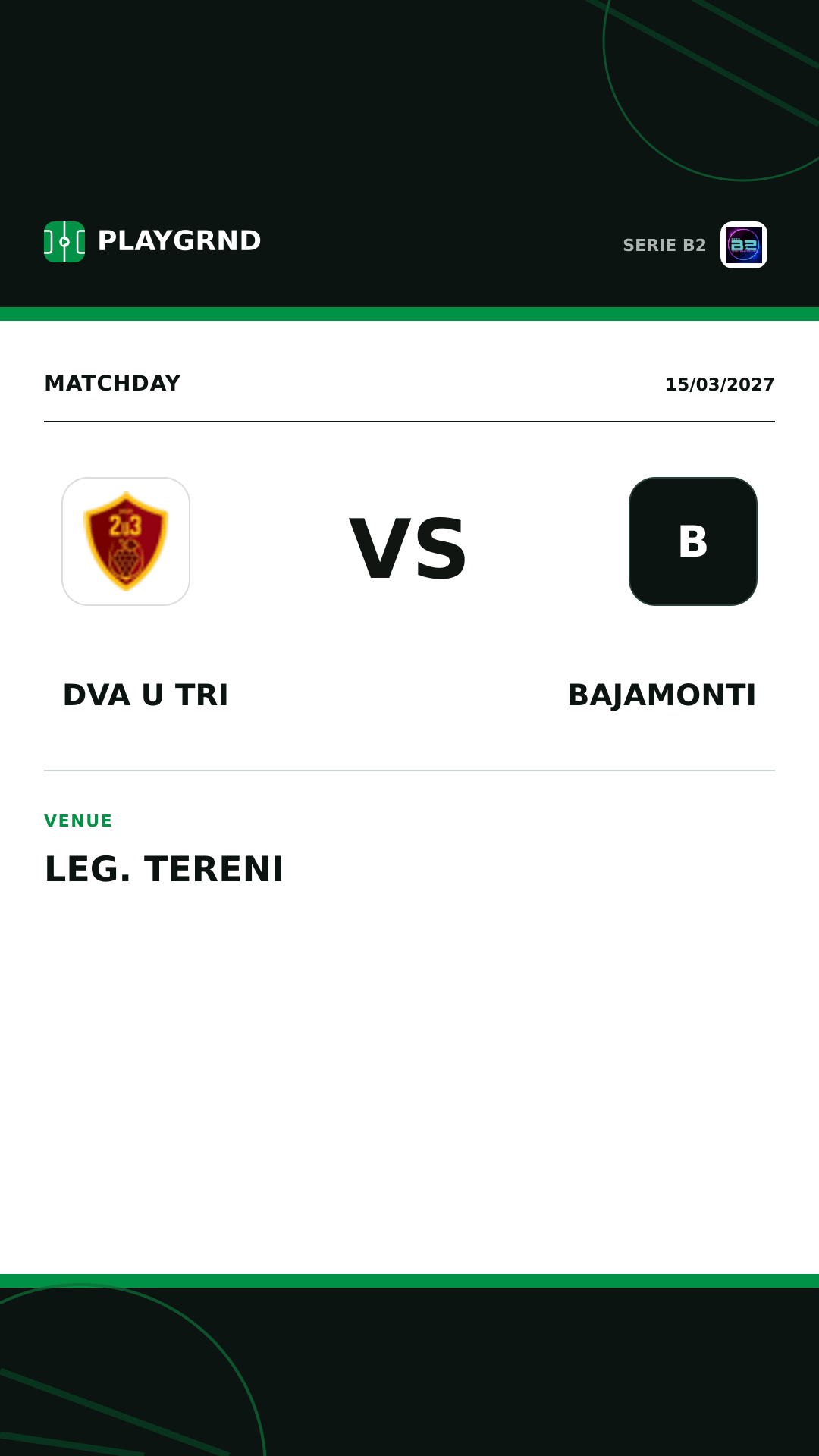 Instagram artwork: Dva U Tri vs Bajamonti