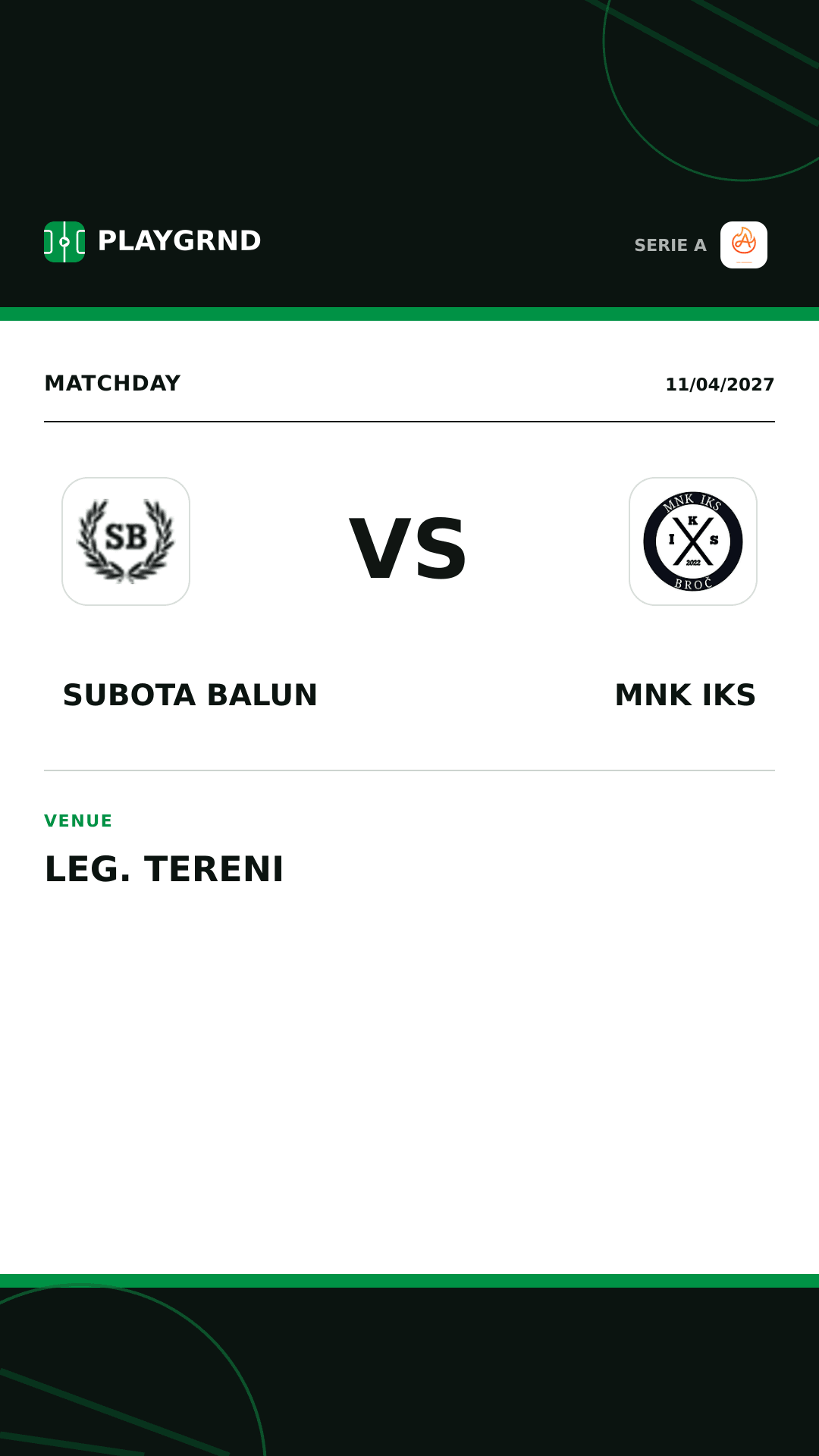 Instagram artwork: Subota Balun vs MNK IKS