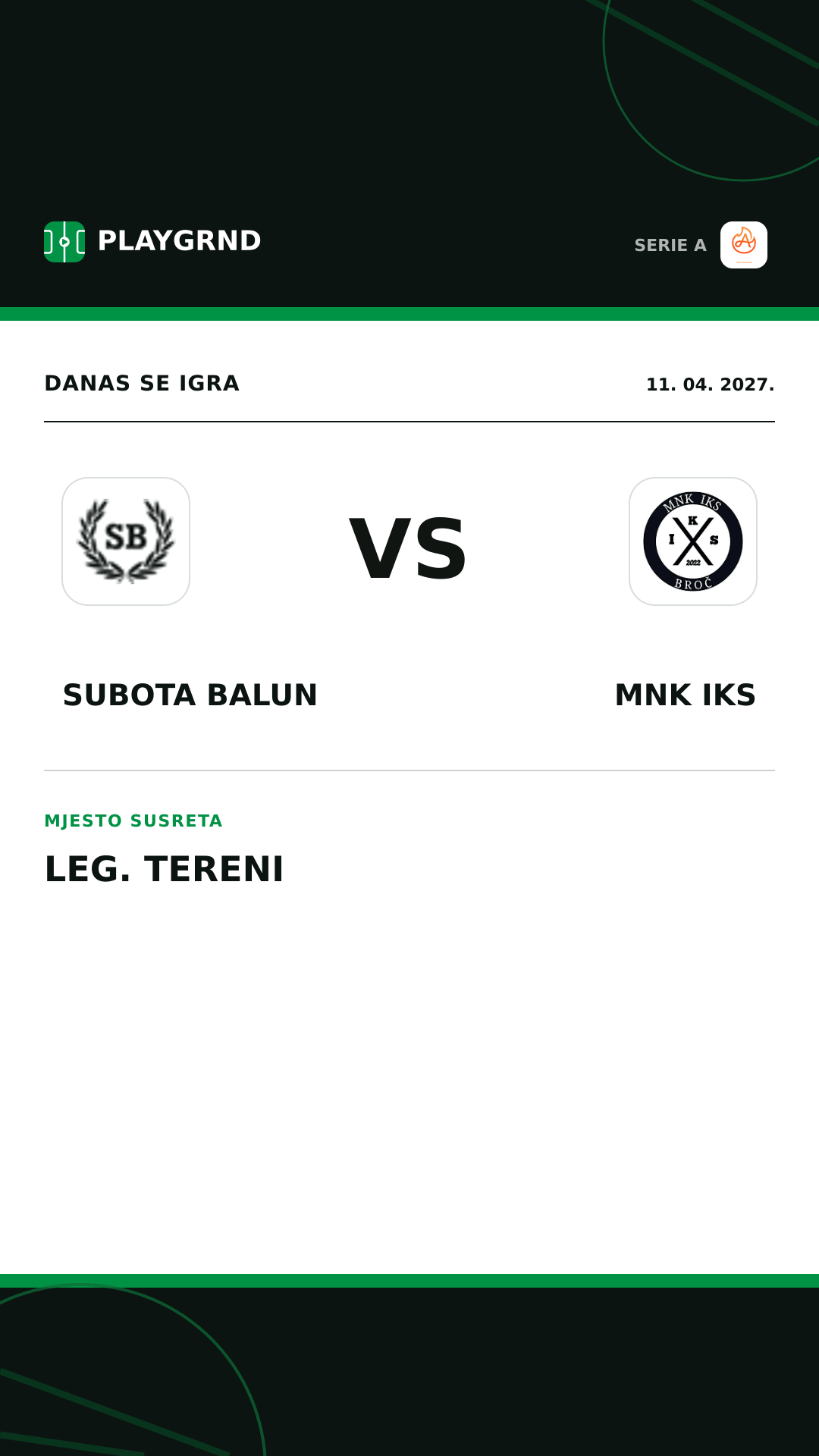 Instagram slika: Subota Balun vs Alla Vittoria