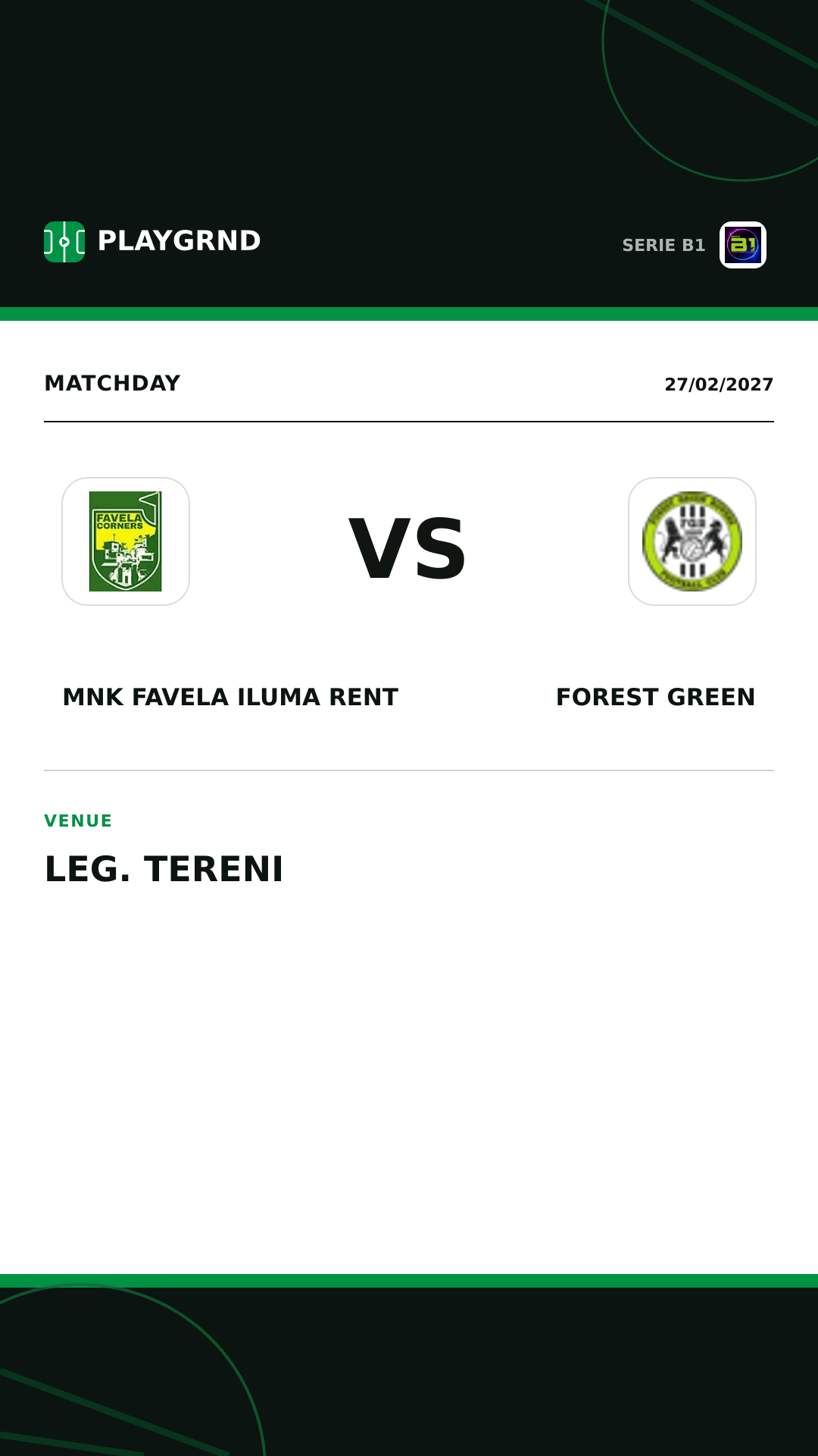 Instagram artwork: MNK Favela Iluma Rent vs Forest Green