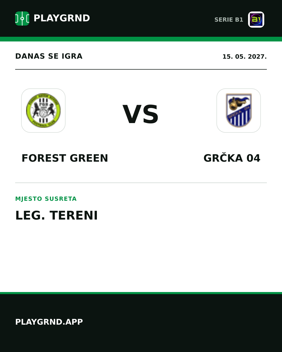 Instagram slika: Forest Green vs Grčka 04