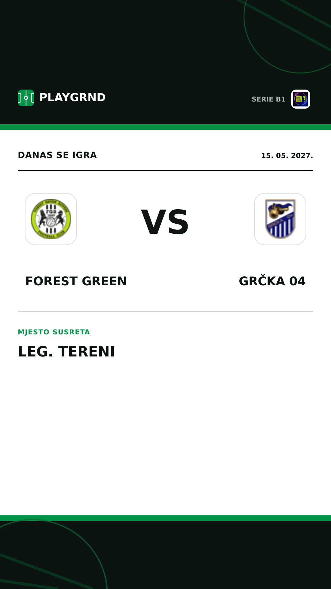 Instagram slika: Forest Green vs Grčka 04