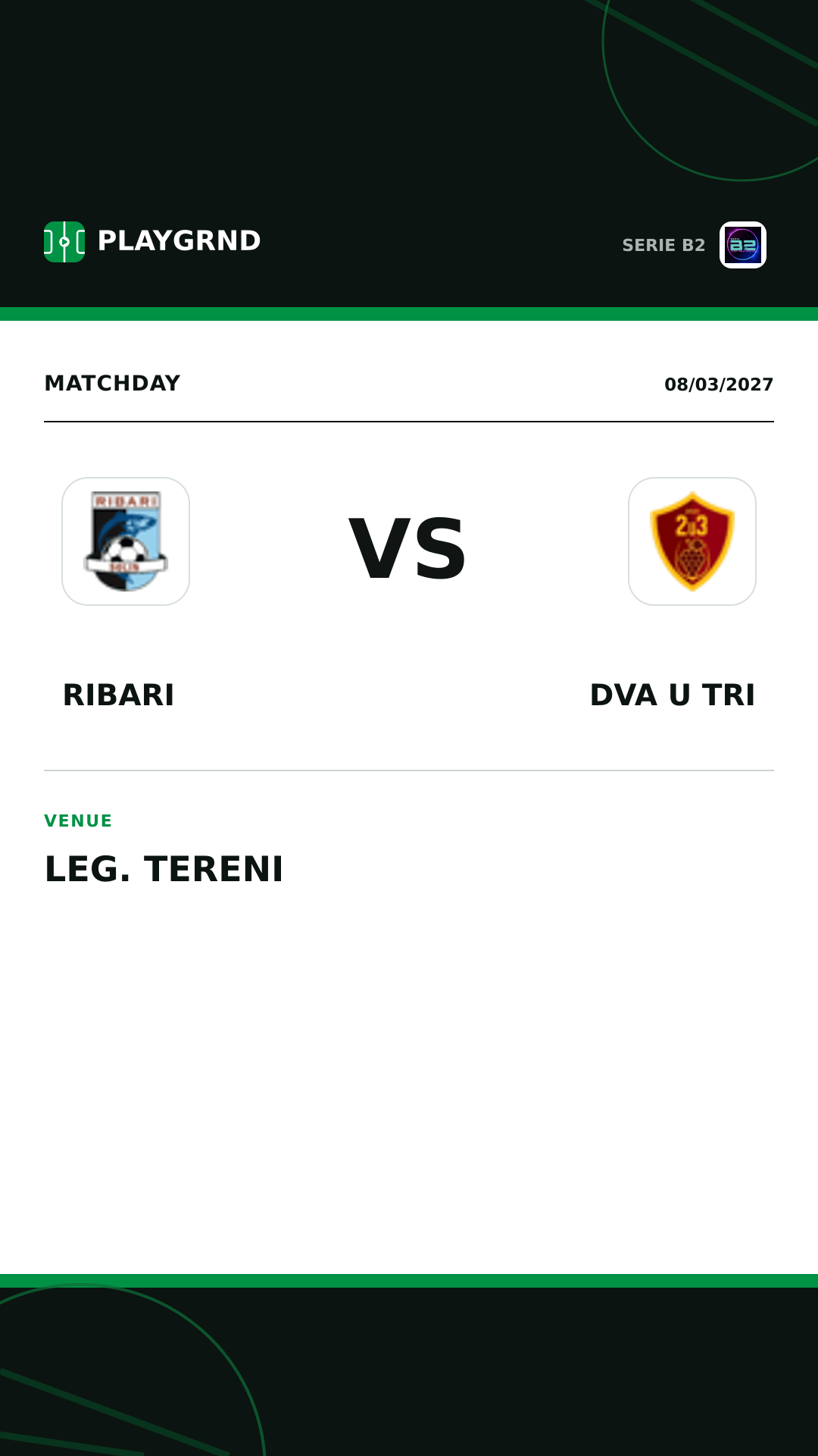 Instagram artwork: Ribari vs Dva U Tri