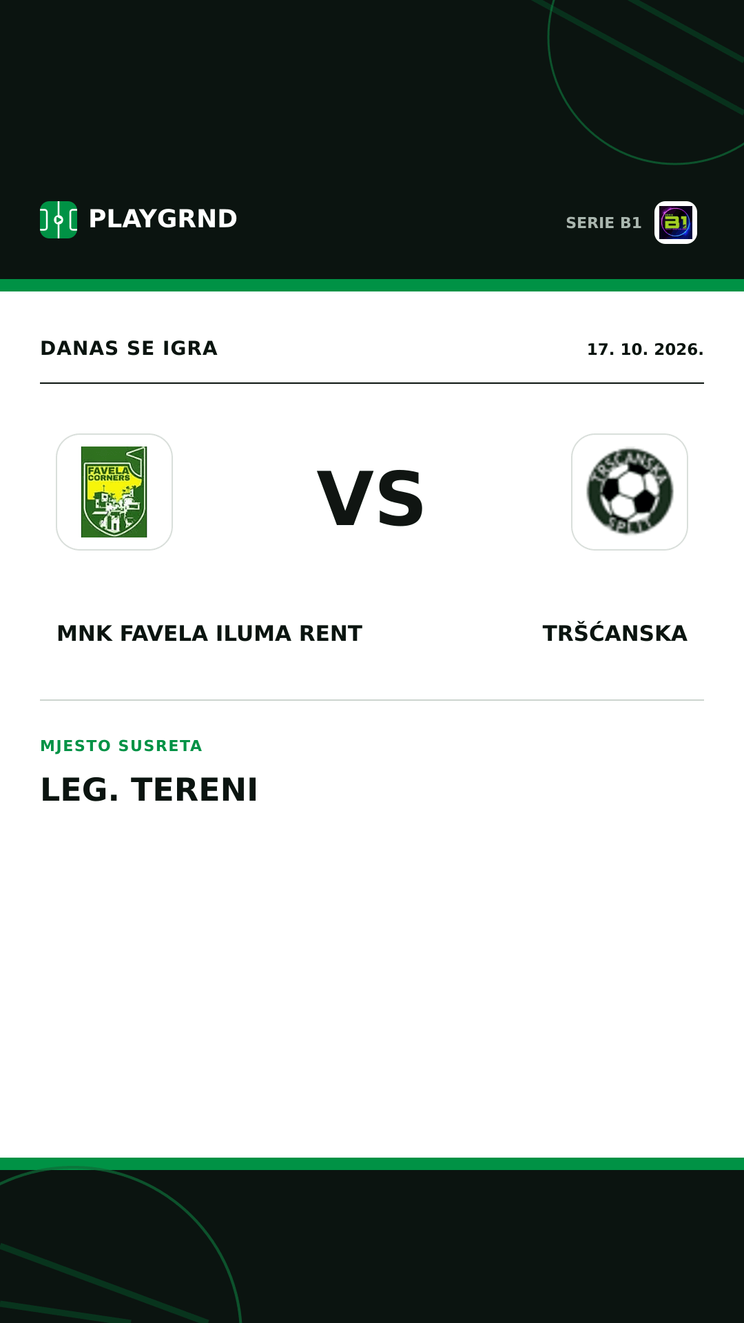 Instagram slika: MNK Favela Iluma Rent vs Tršćanska