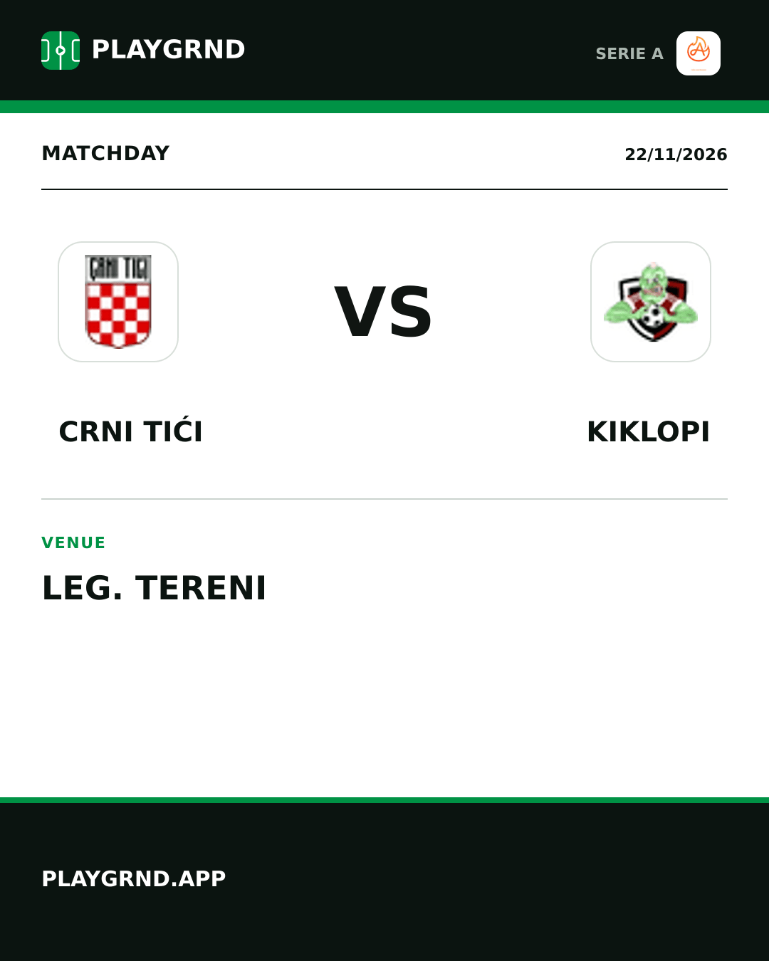 Instagram artwork: Crni Tići vs Kiklopi