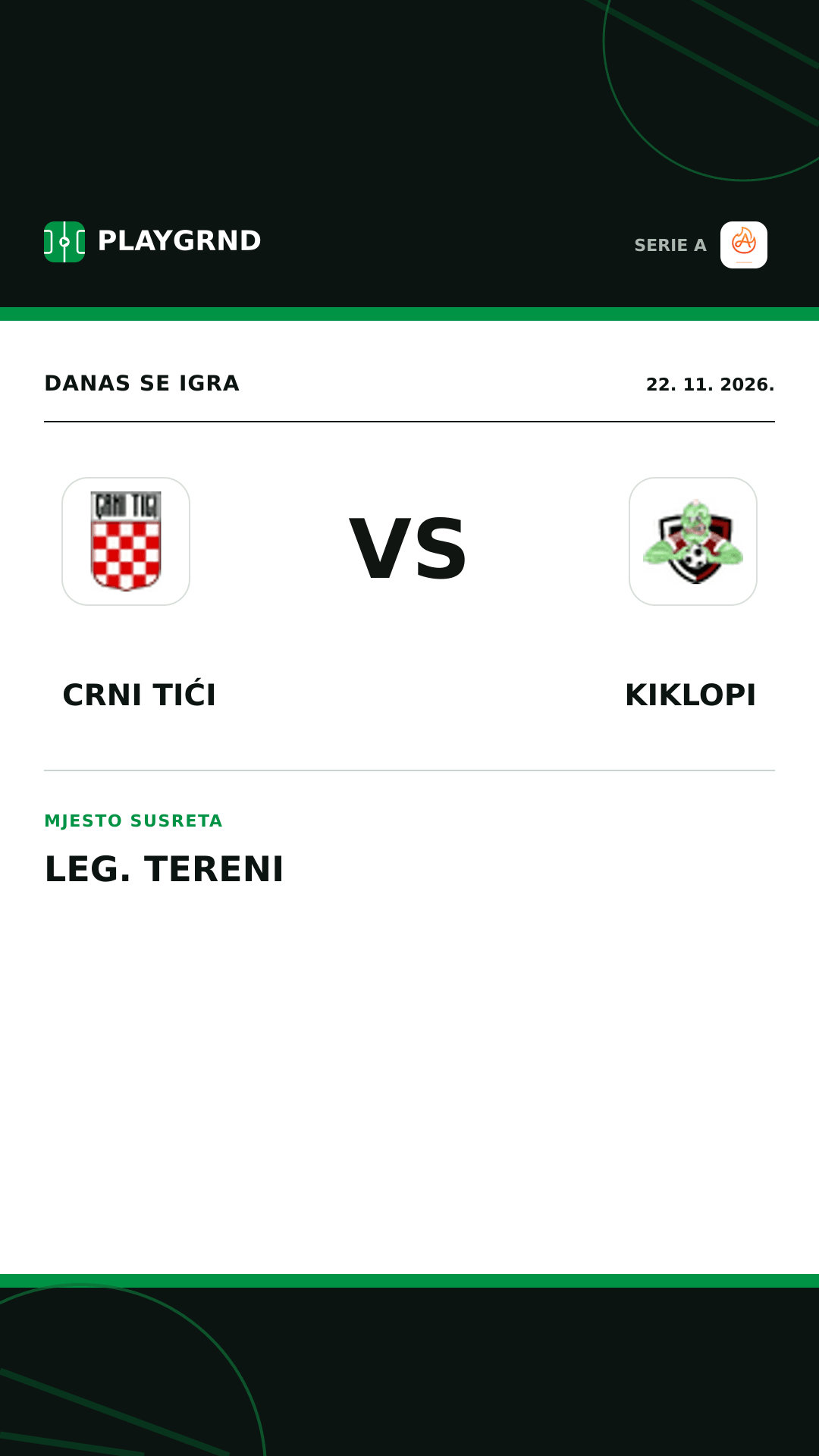 Instagram slika: Crni Tići vs Kiklopi