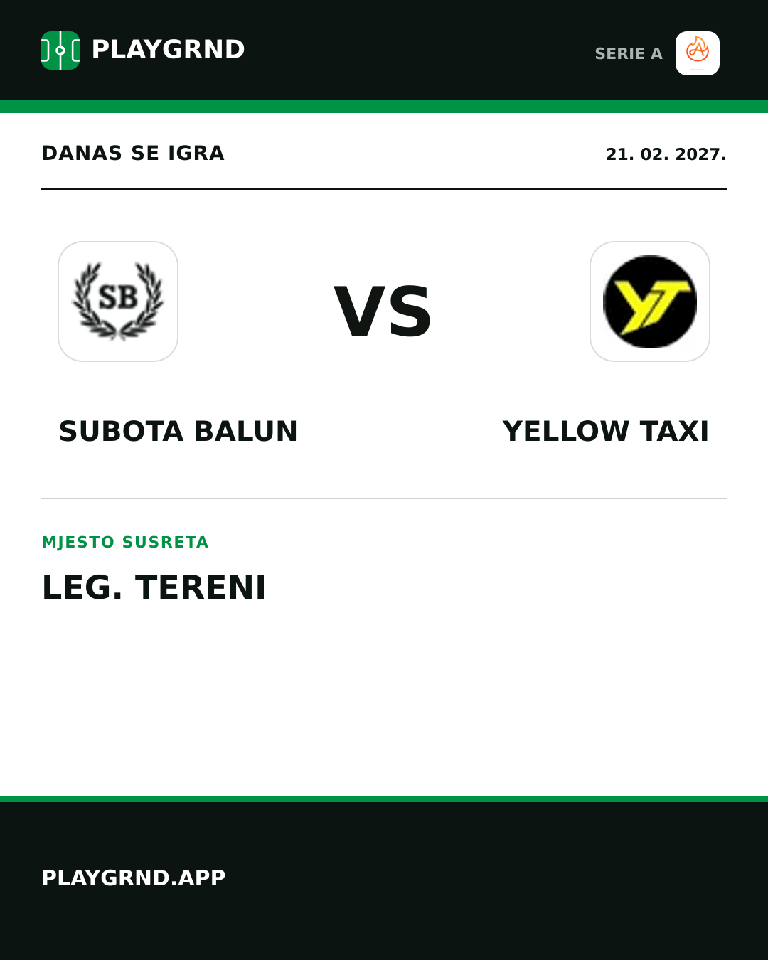 Instagram slika: Subota Balun vs Yellow Taxi