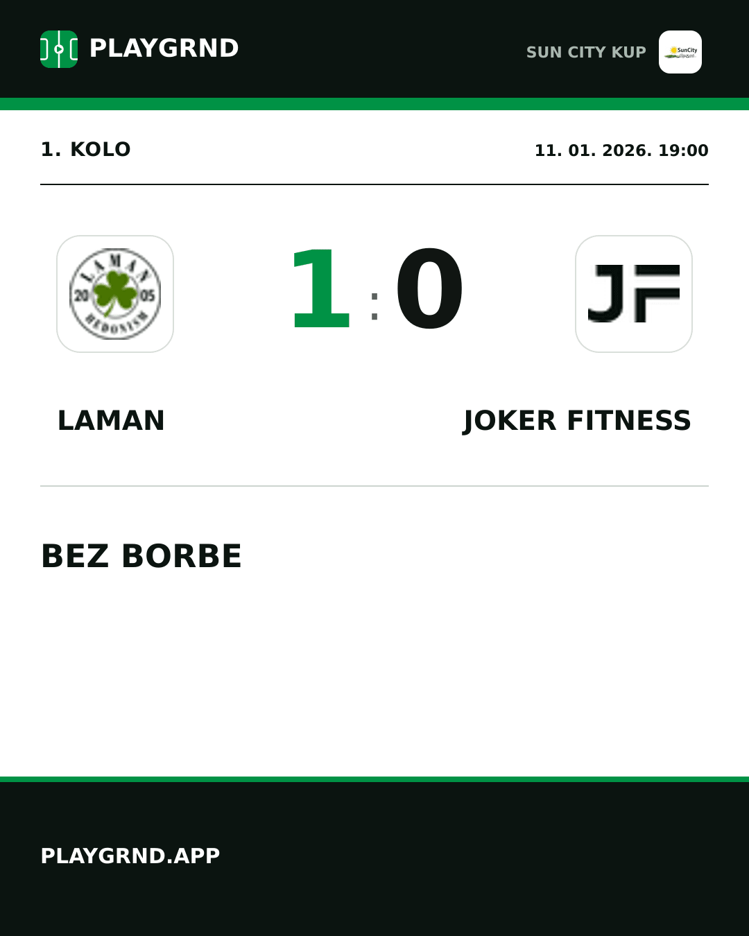 Instagram slika: Laman 1:0 Joker Fitness