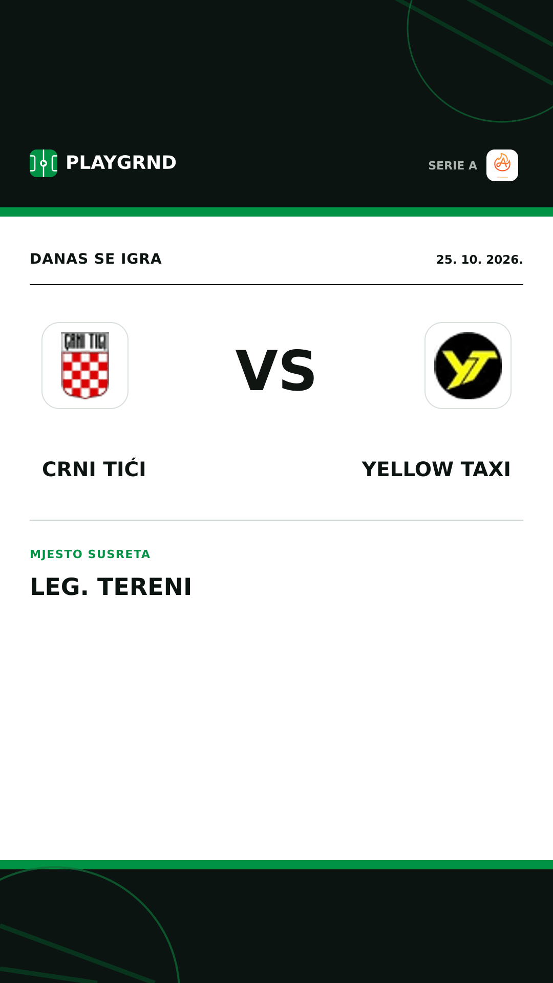 Instagram slika: Crni Tići vs Yellow Taxi