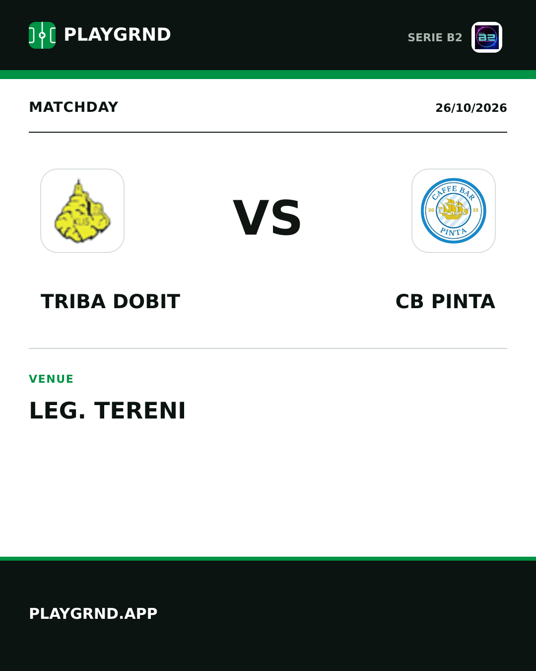 Instagram artwork: Triba Dobit vs CB Pinta