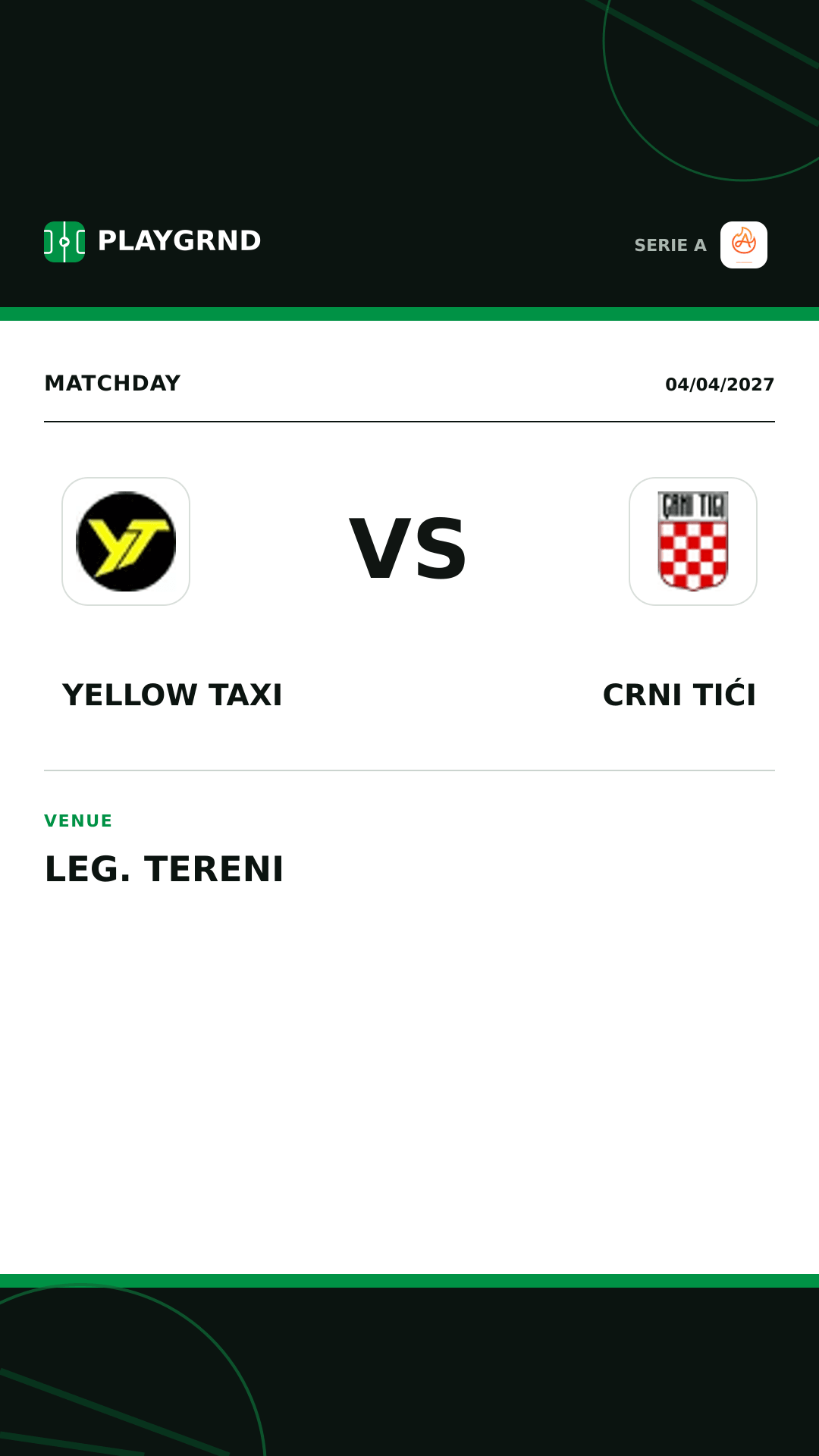 Instagram artwork: Yellow Taxi vs Crni Tići