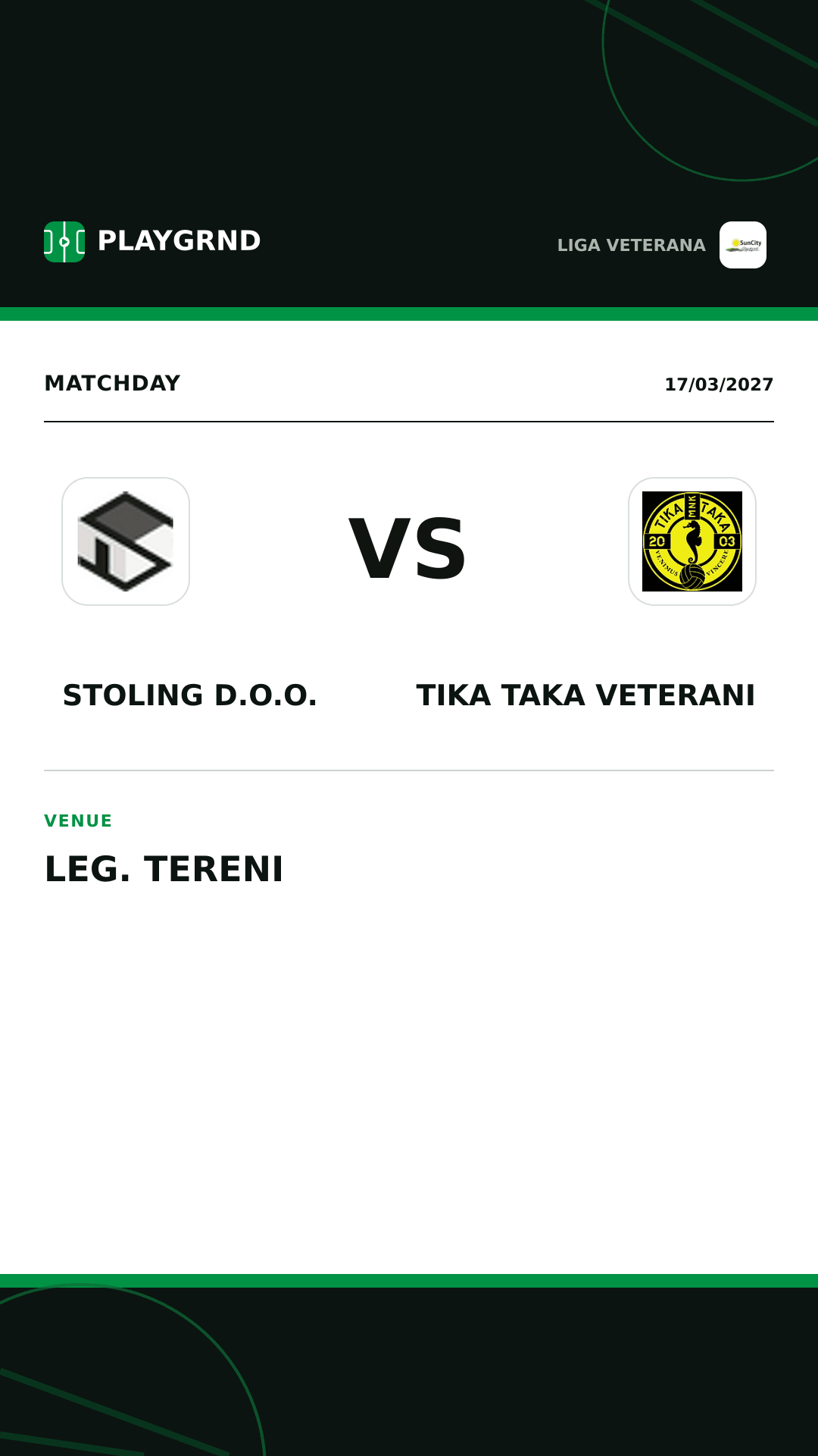 Instagram artwork: Stoling D.O.O. vs Tika Taka Veterani