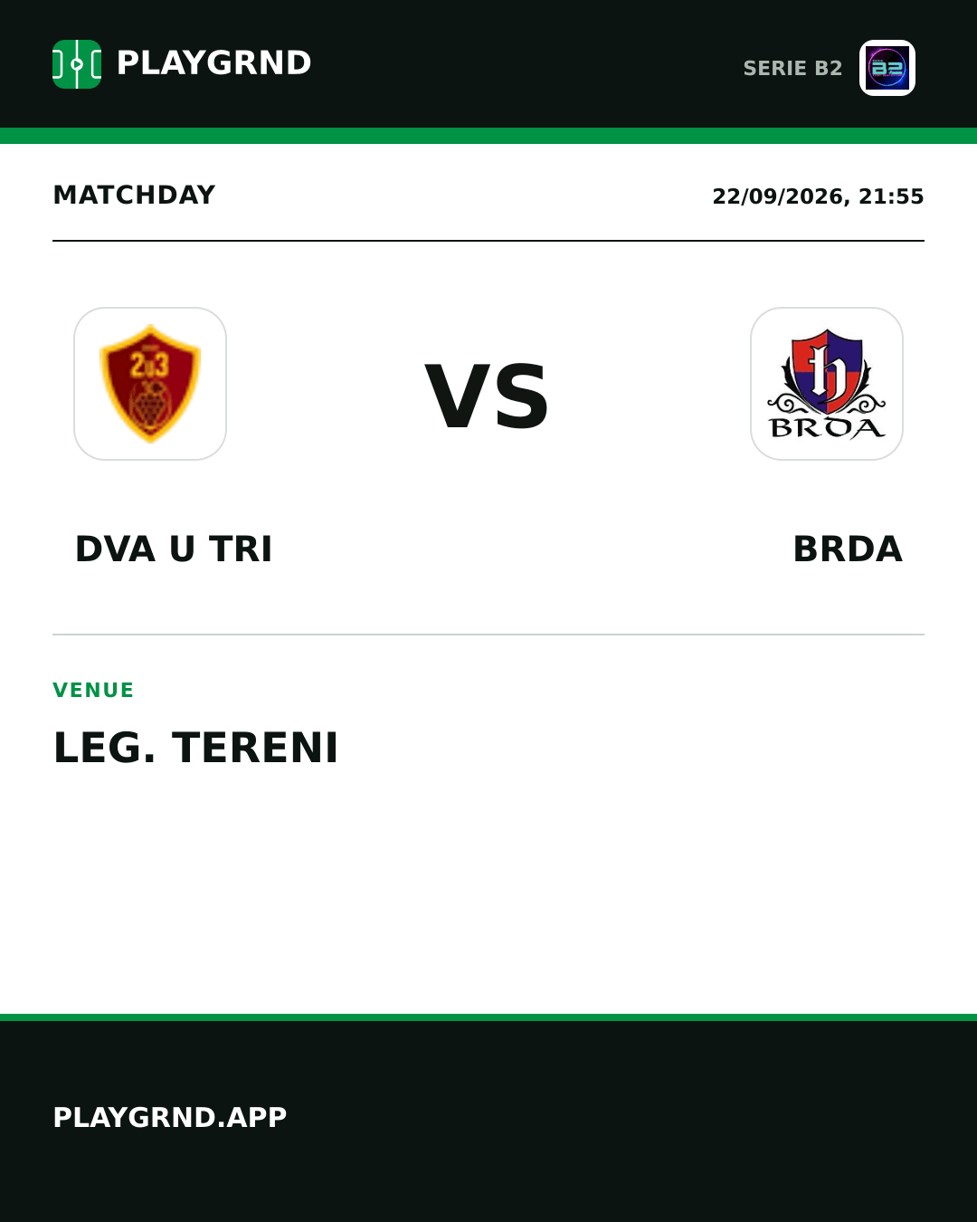 Instagram artwork: Dva U Tri vs Brda
