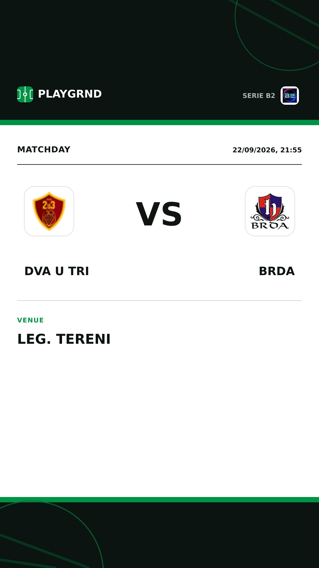 Instagram artwork: Dva U Tri vs Brda