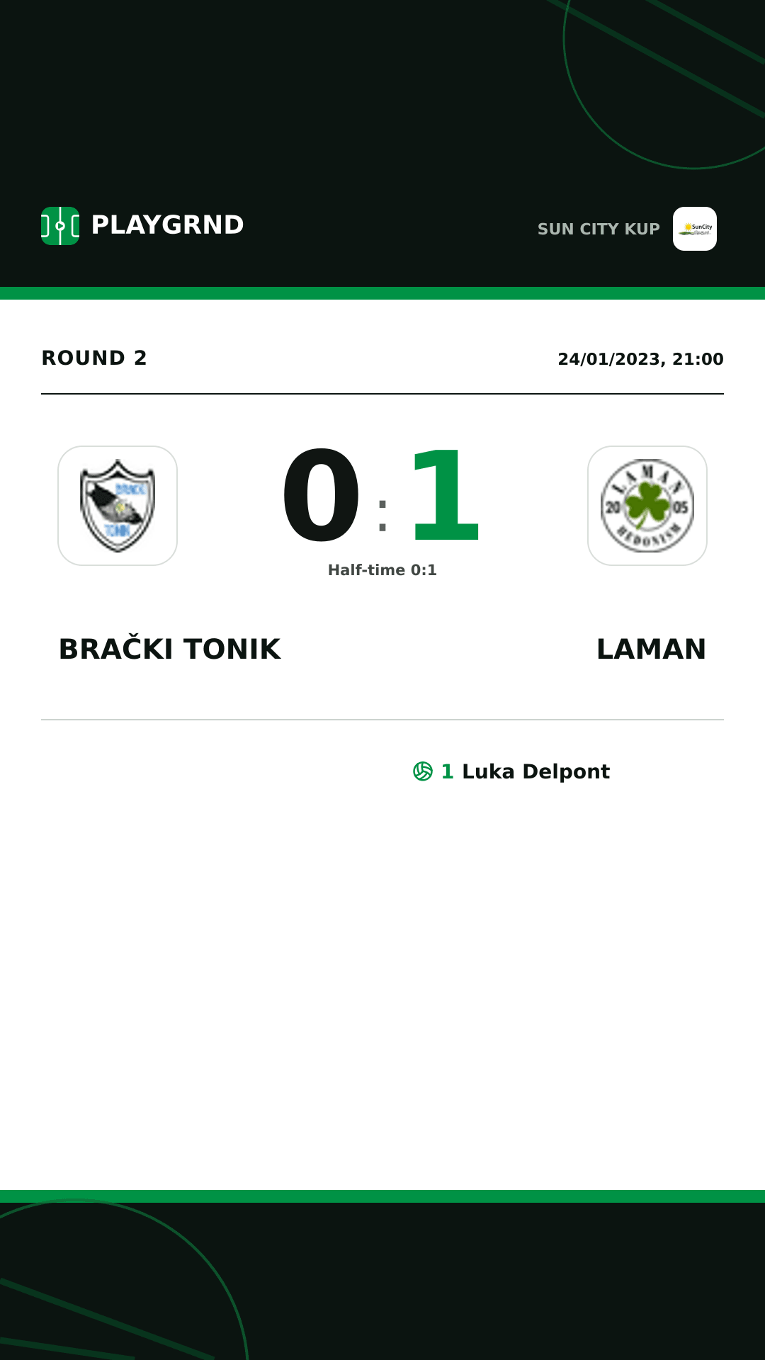 Instagram artwork: Brački Tonik 0:1 Laman