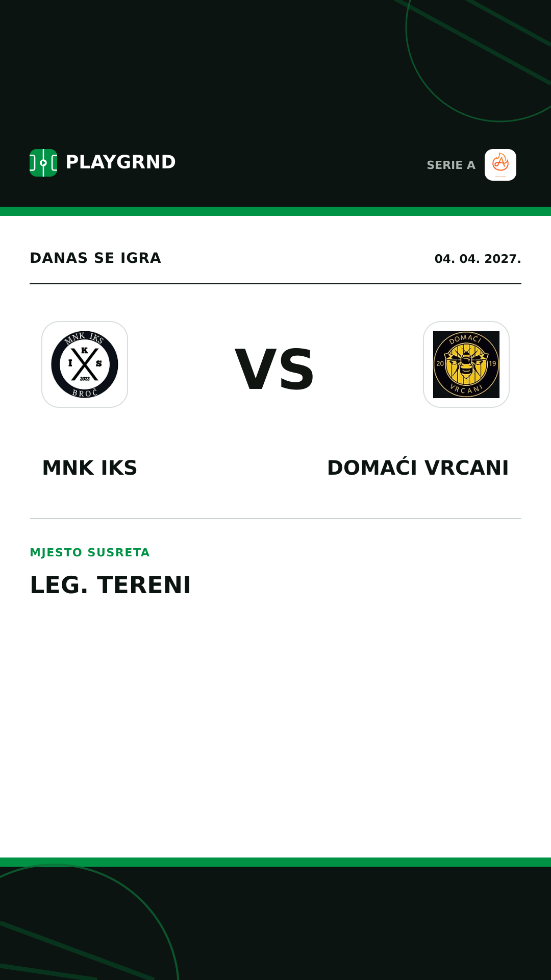 Instagram slika: Alla Vittoria vs Domaći Vrcani