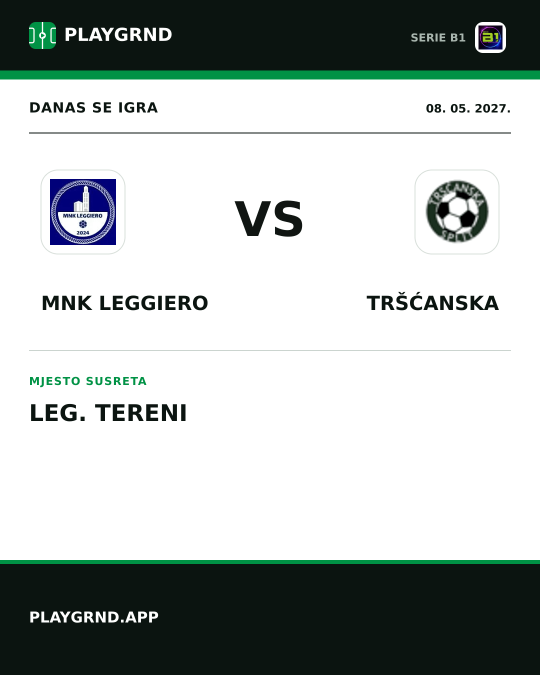 Instagram slika: MNK Leggiero vs Tršćanska