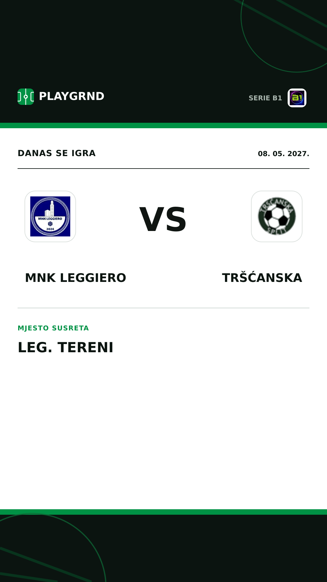 Instagram slika: MNK Leggiero vs Tršćanska