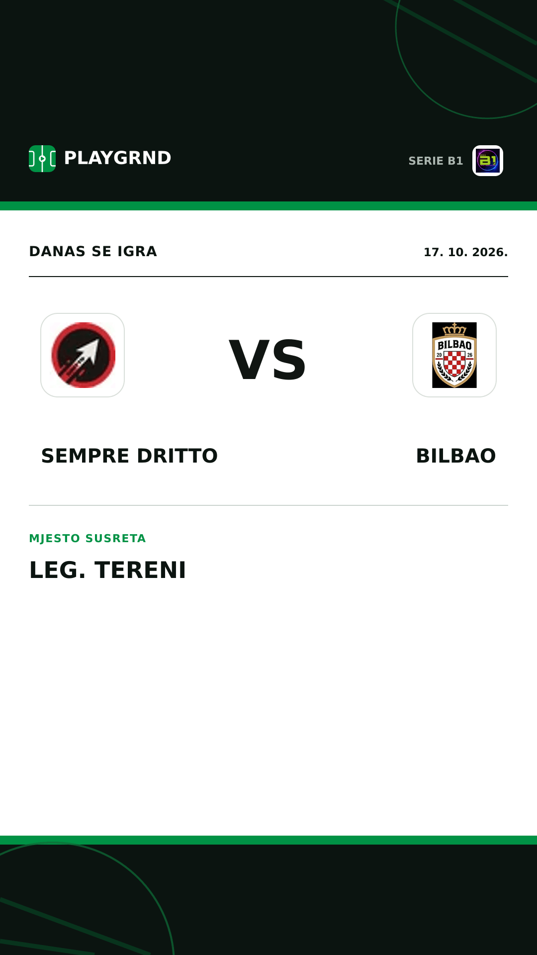 Instagram slika: Sempre Dritto vs Bilbao