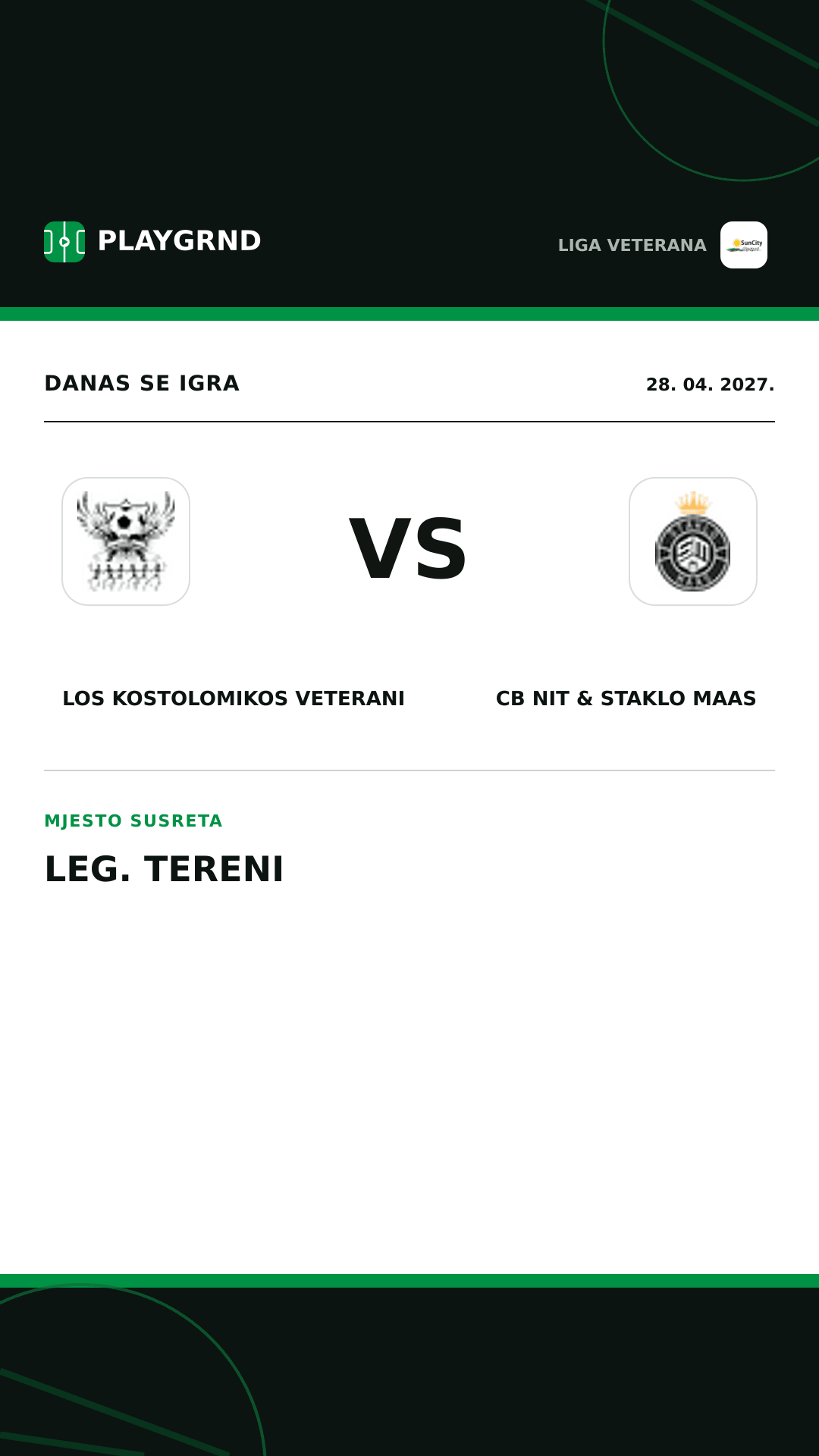 Instagram slika: Los Kostolomikos Veterani vs CB Nit & Staklo Maas