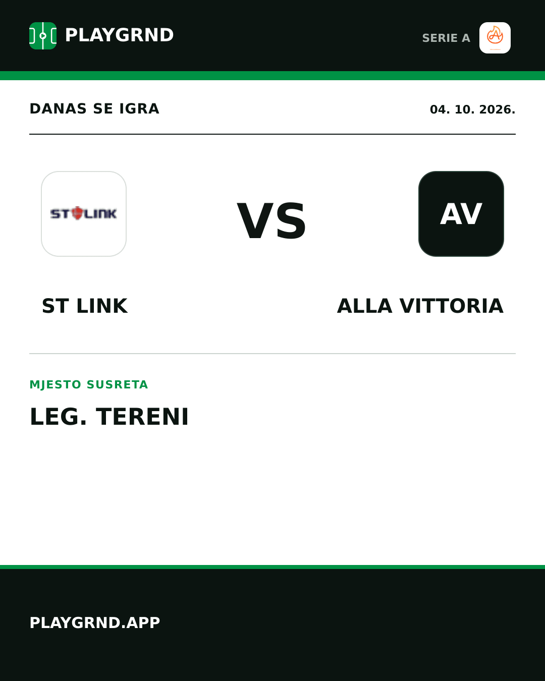 Instagram slika: ST Link vs Alla Vittoria