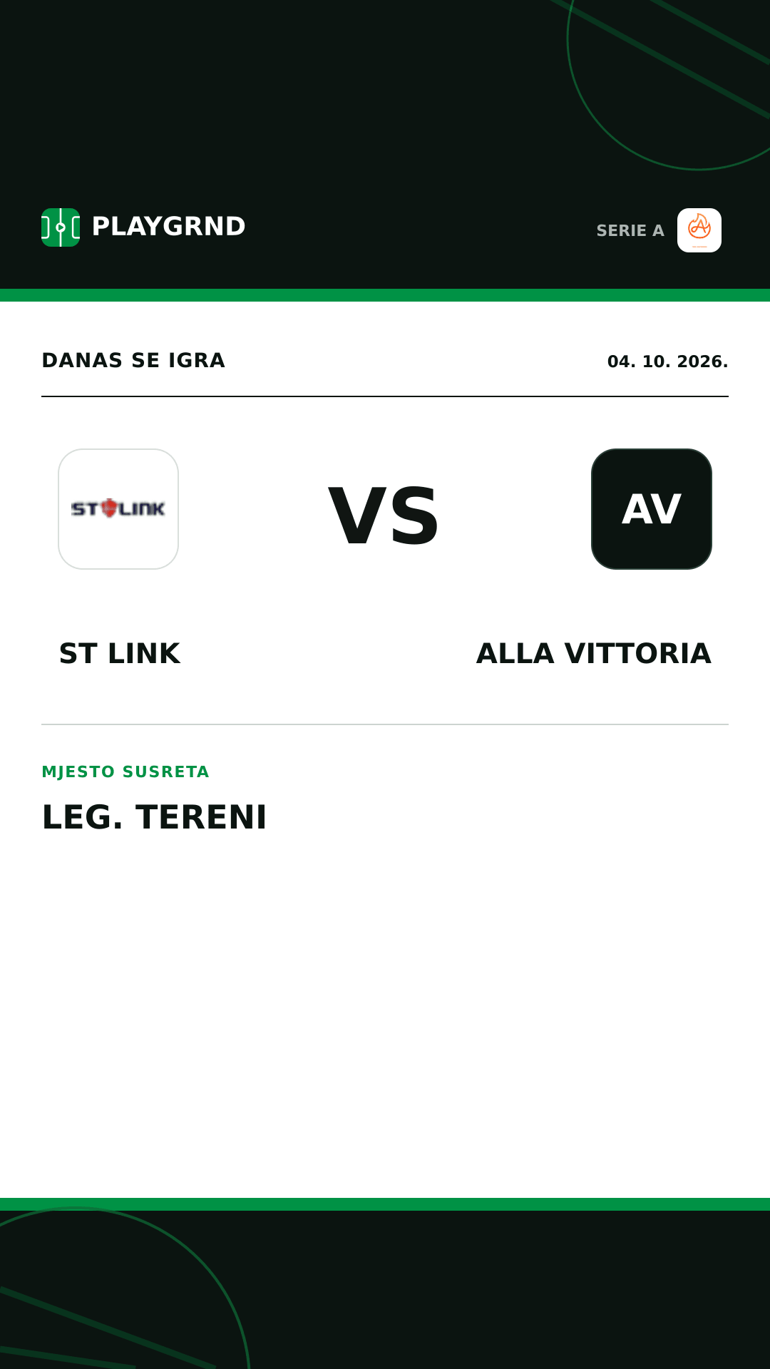 Instagram slika: ST Link vs Alla Vittoria