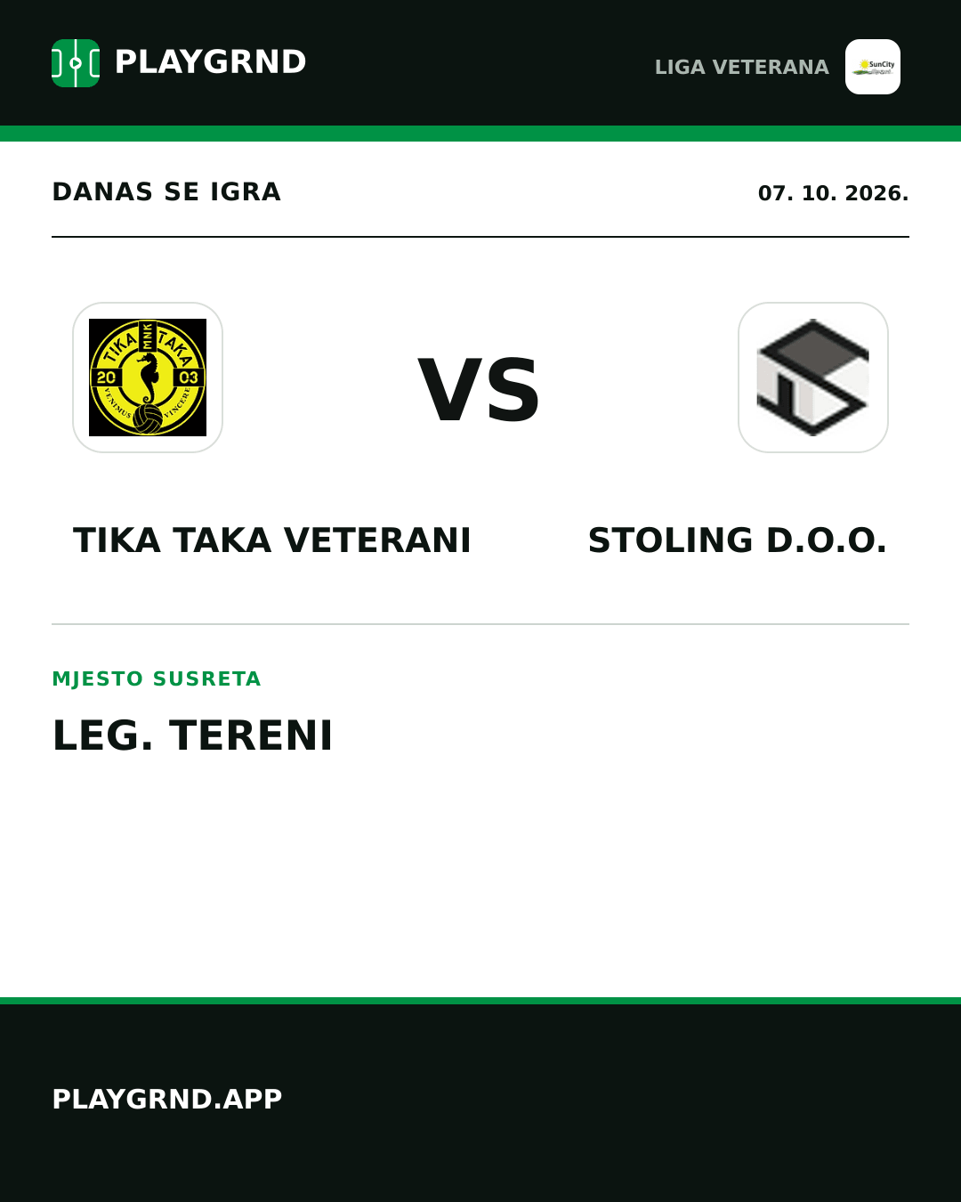 Instagram slika: Tika Taka Veterani vs Stoling D.O.O.