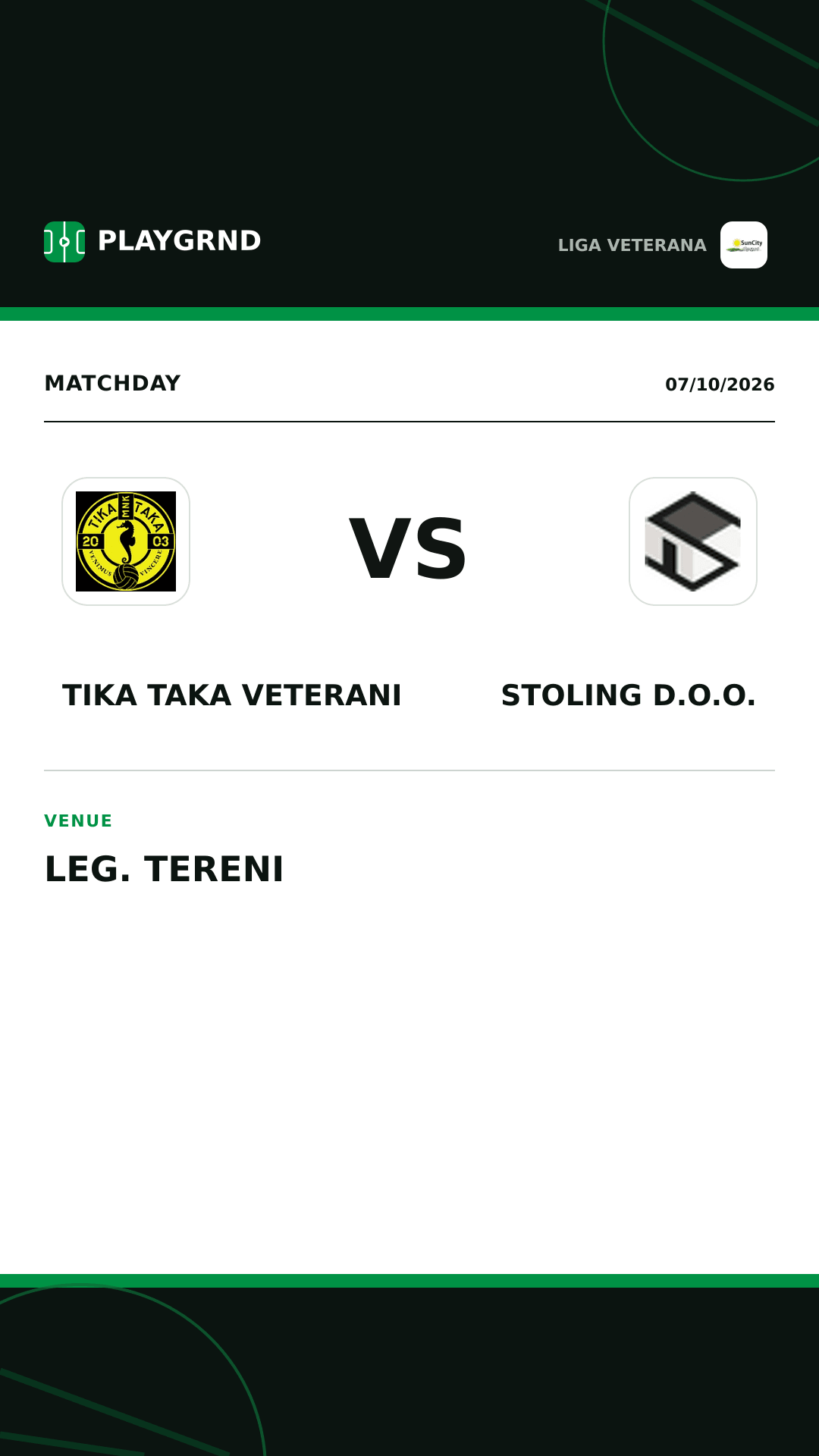 Instagram artwork: Tika Taka Veterani vs Stoling D.O.O.