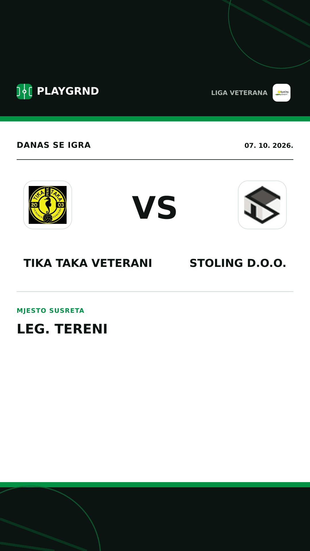 Instagram slika: Tika Taka Veterani vs Stoling D.O.O.
