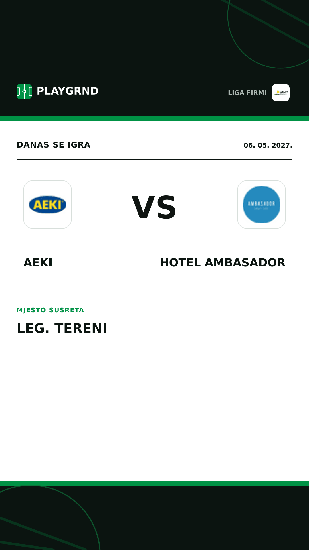 Instagram slika: AEKI vs Hotel Ambasador