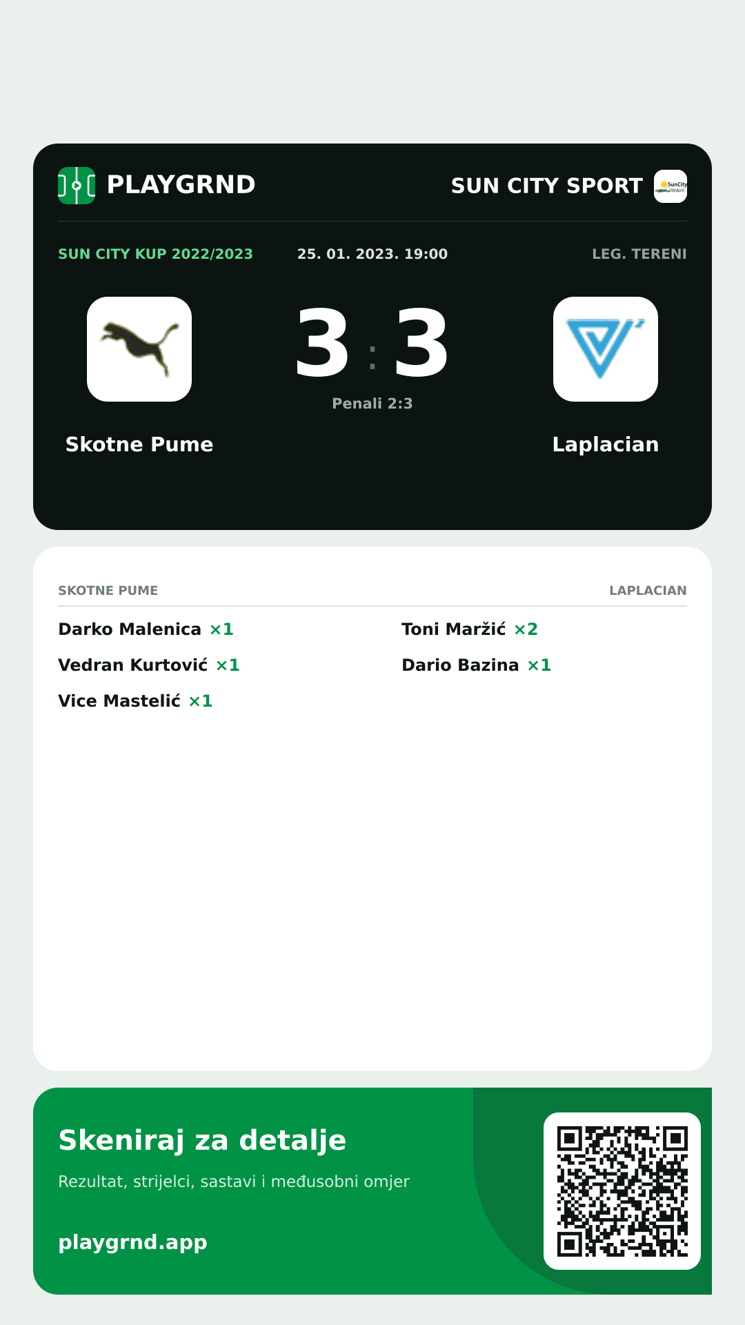 Story slika: Skotne Pume 3:3 Laplacian