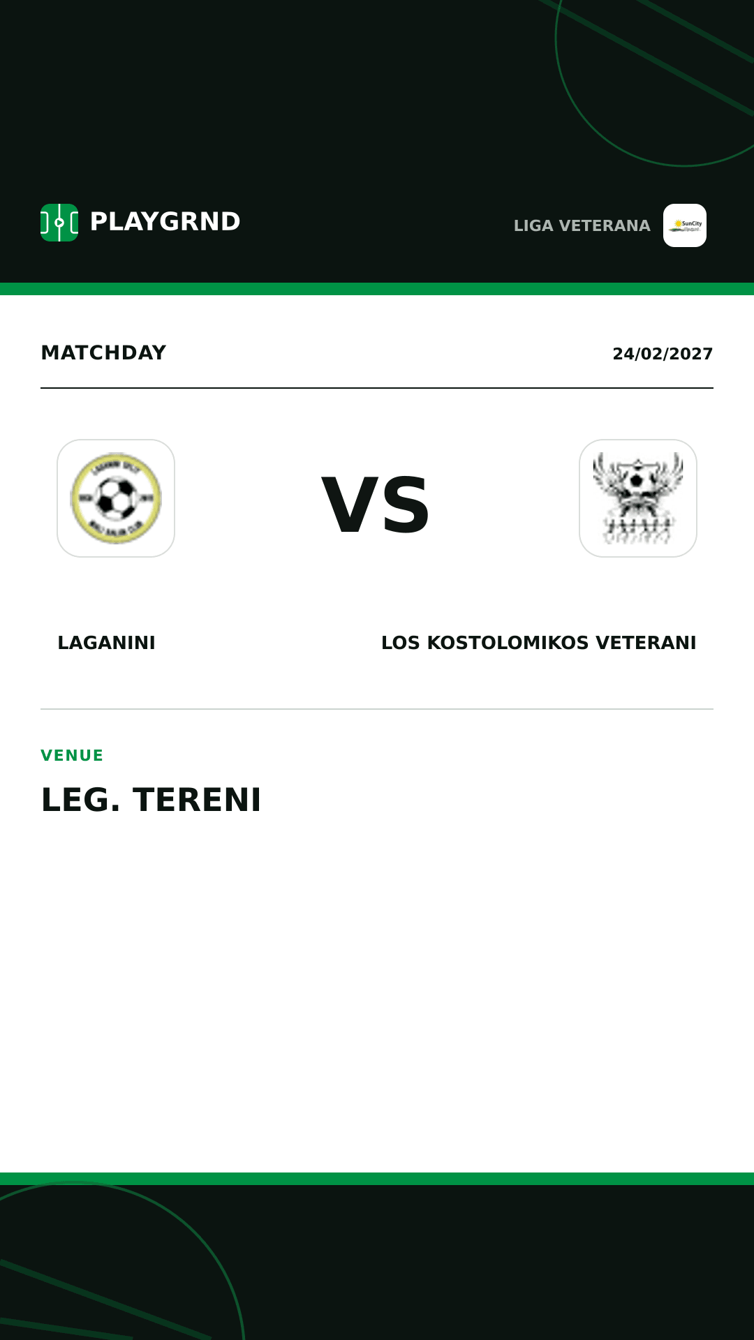 Instagram artwork: Laganini vs Los Kostolomikos Veterani