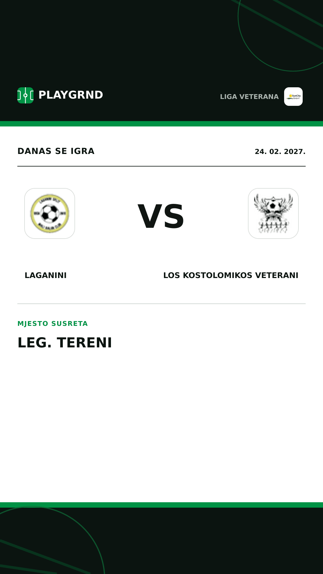 Instagram slika: Laganini vs Los Kostolomikos Veterani