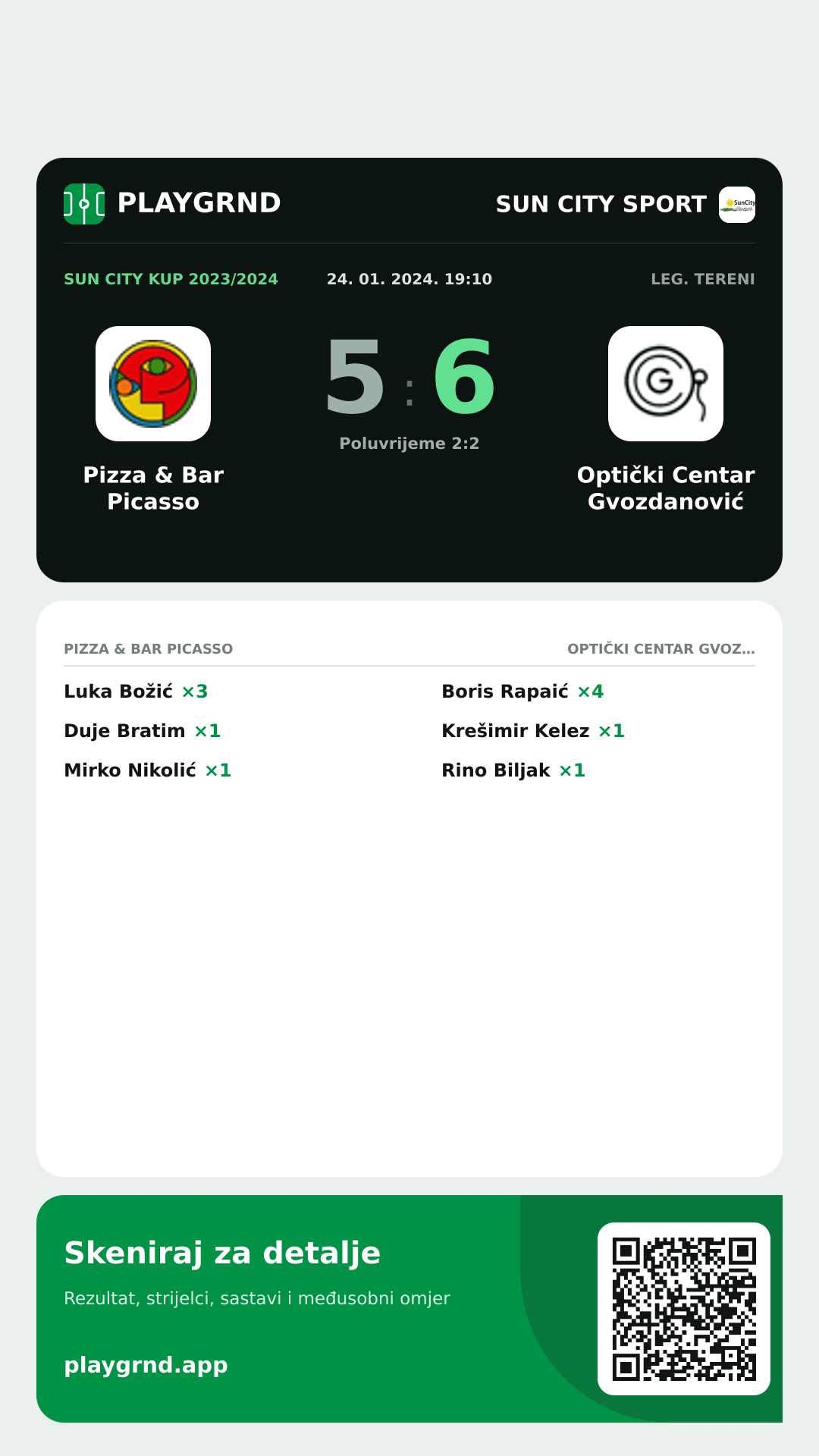 Story slika: Pizza & Bar Picasso 5:6 Optički Centar Gvozdanović