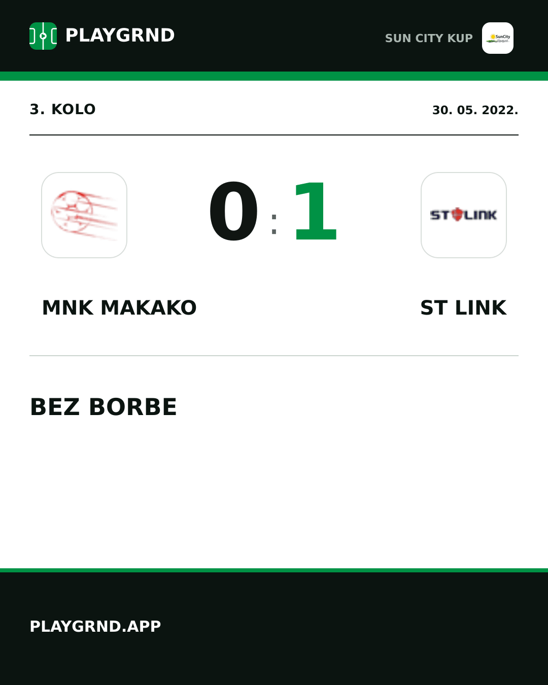 Instagram slika: Mnk Makako 0:1 ST Link