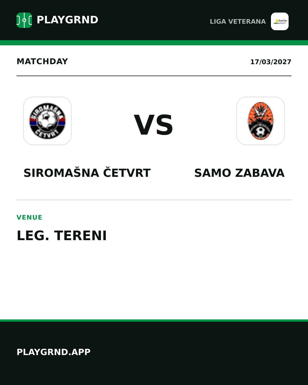 Instagram artwork: Siromašna Četvrt vs Samo Zabava