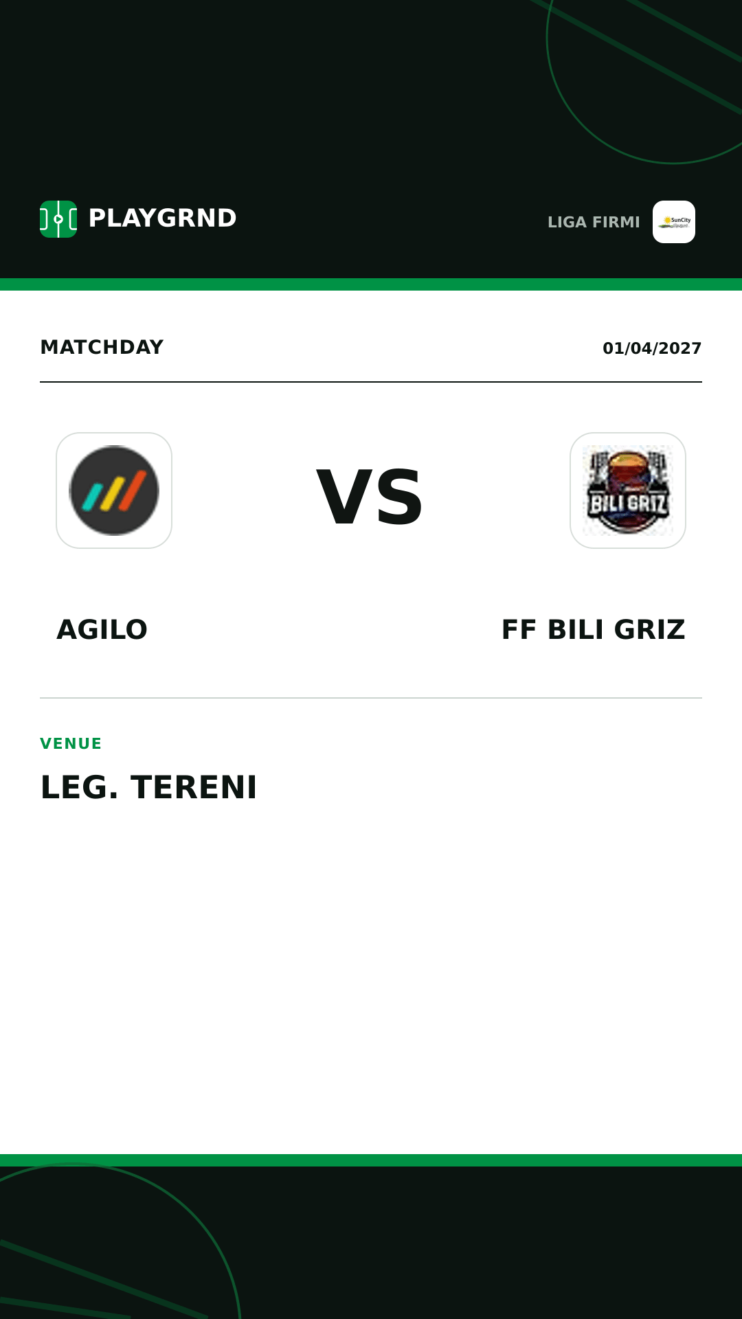 Instagram artwork: Agilo vs FF Bili Griz